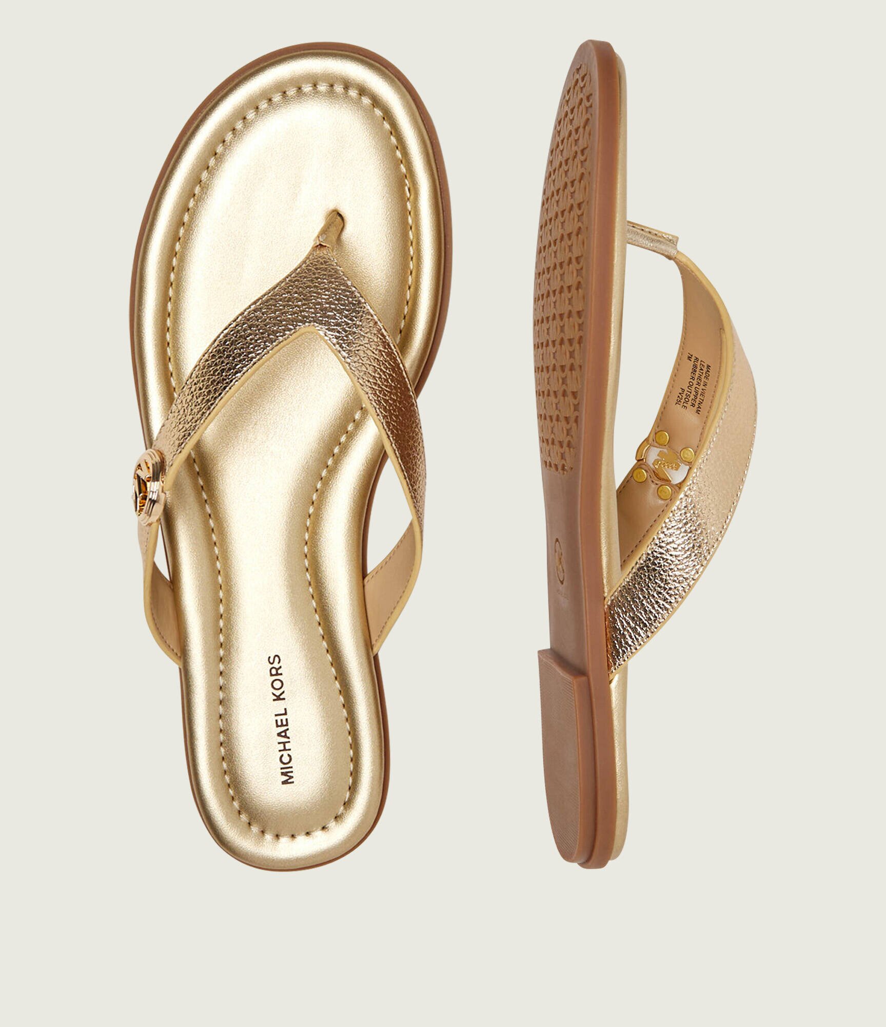 Michael Kors De piele flip flops ERIN