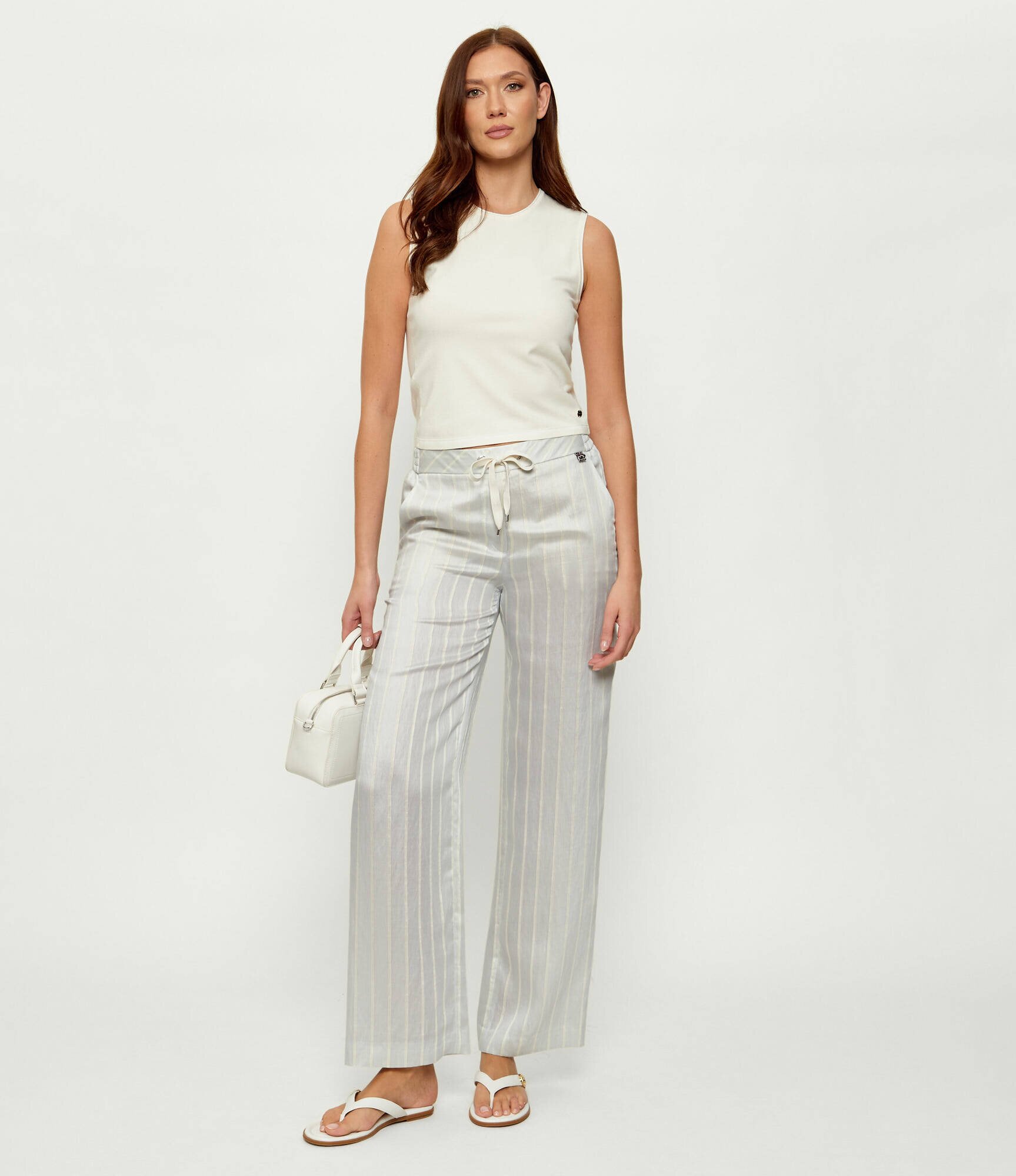 Michael Kors De piele flip flops ERIN THONG