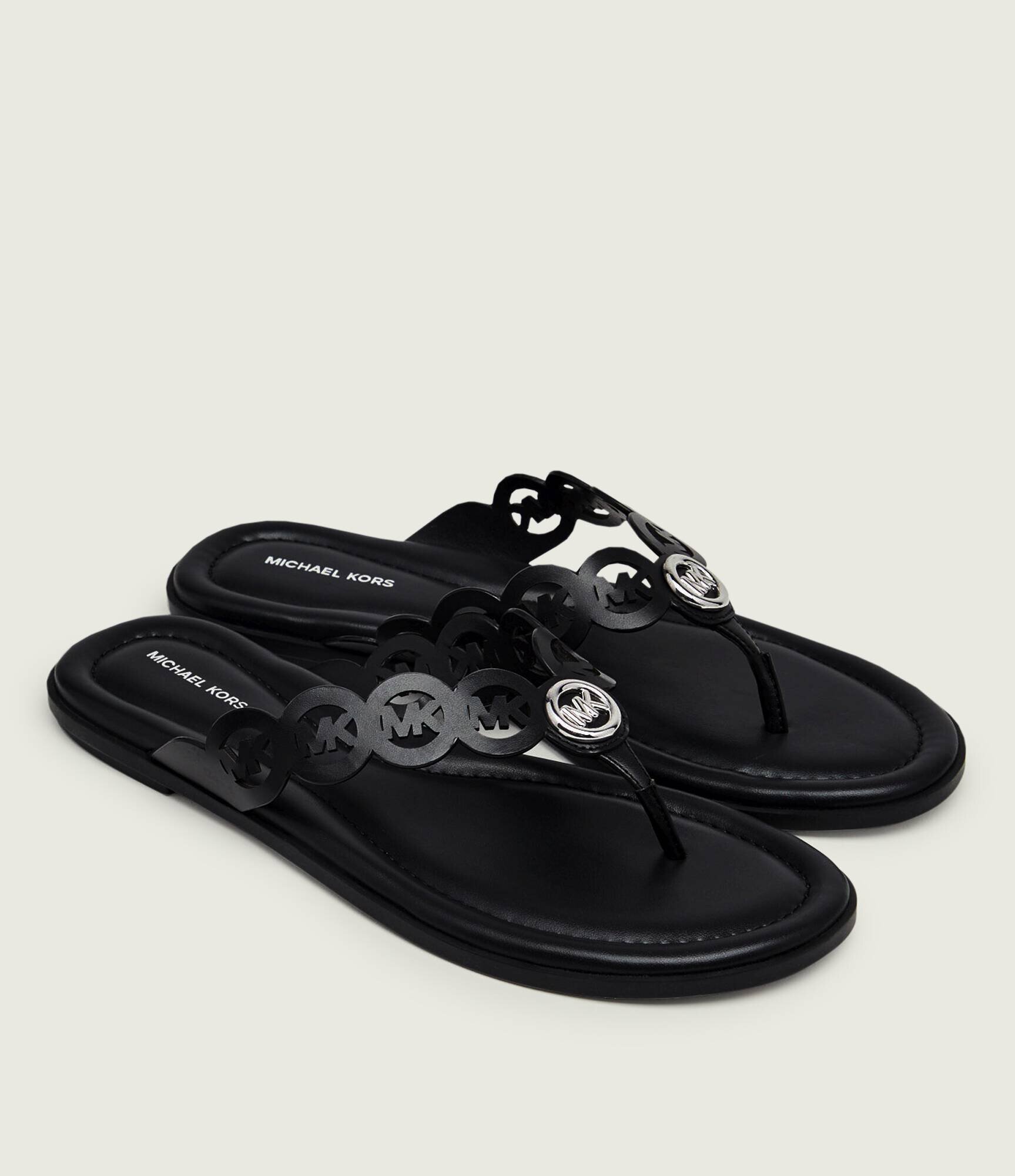 Michael Kors De piele flip flops Janie