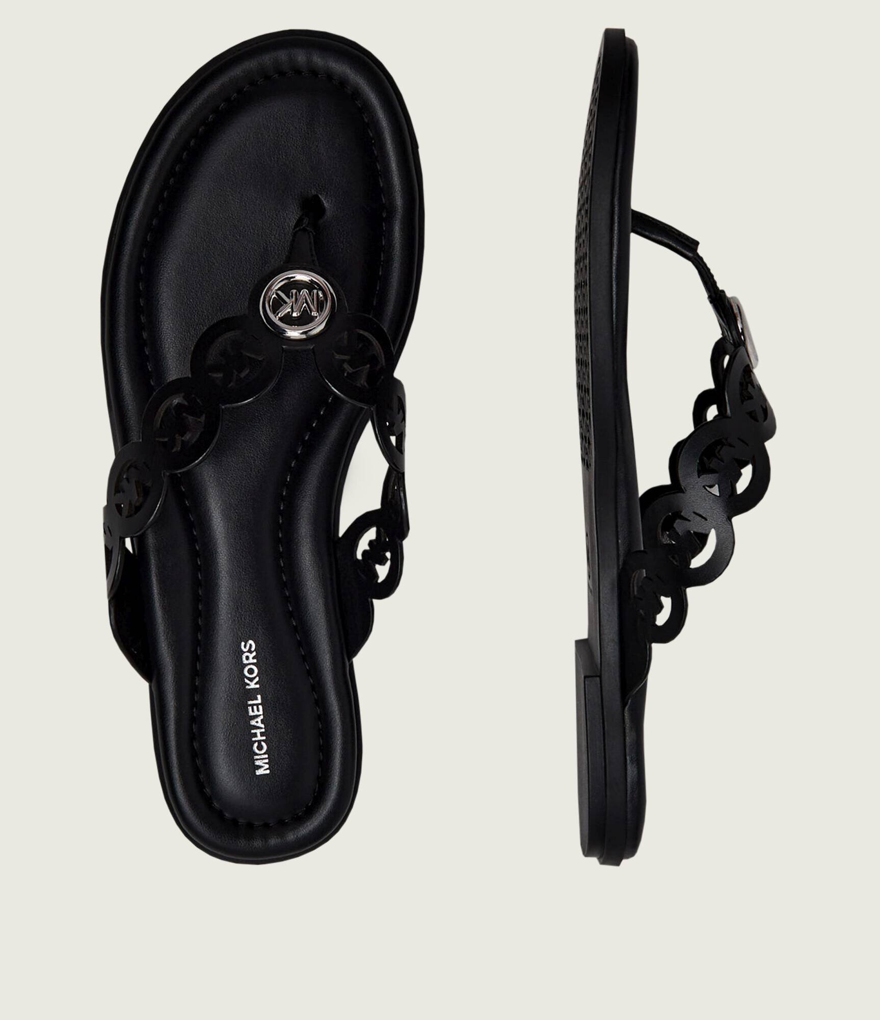 Michael Kors De piele flip flops Janie