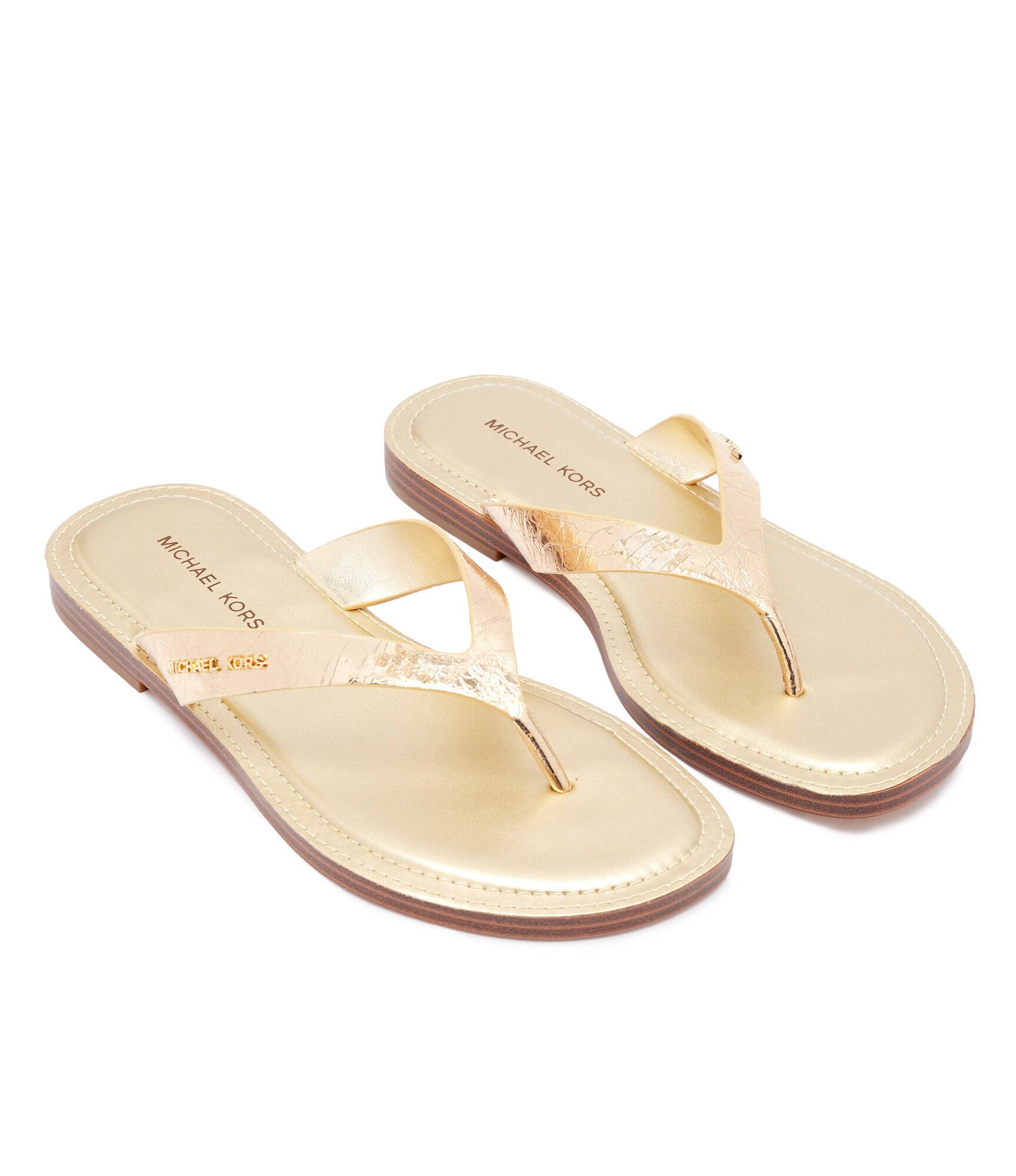 Michael Kors De piele flip flops Koko