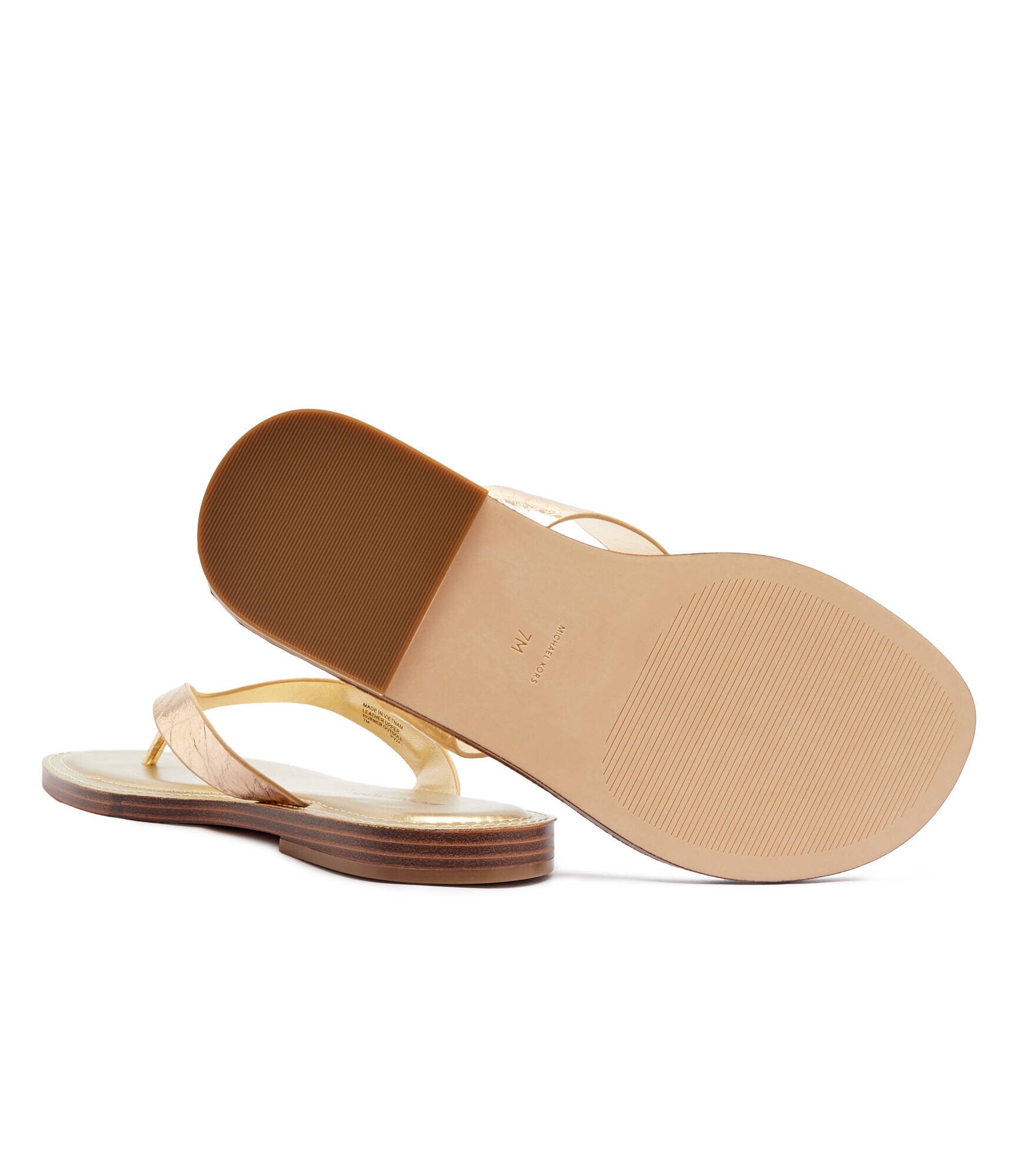Michael Kors De piele flip flops Koko