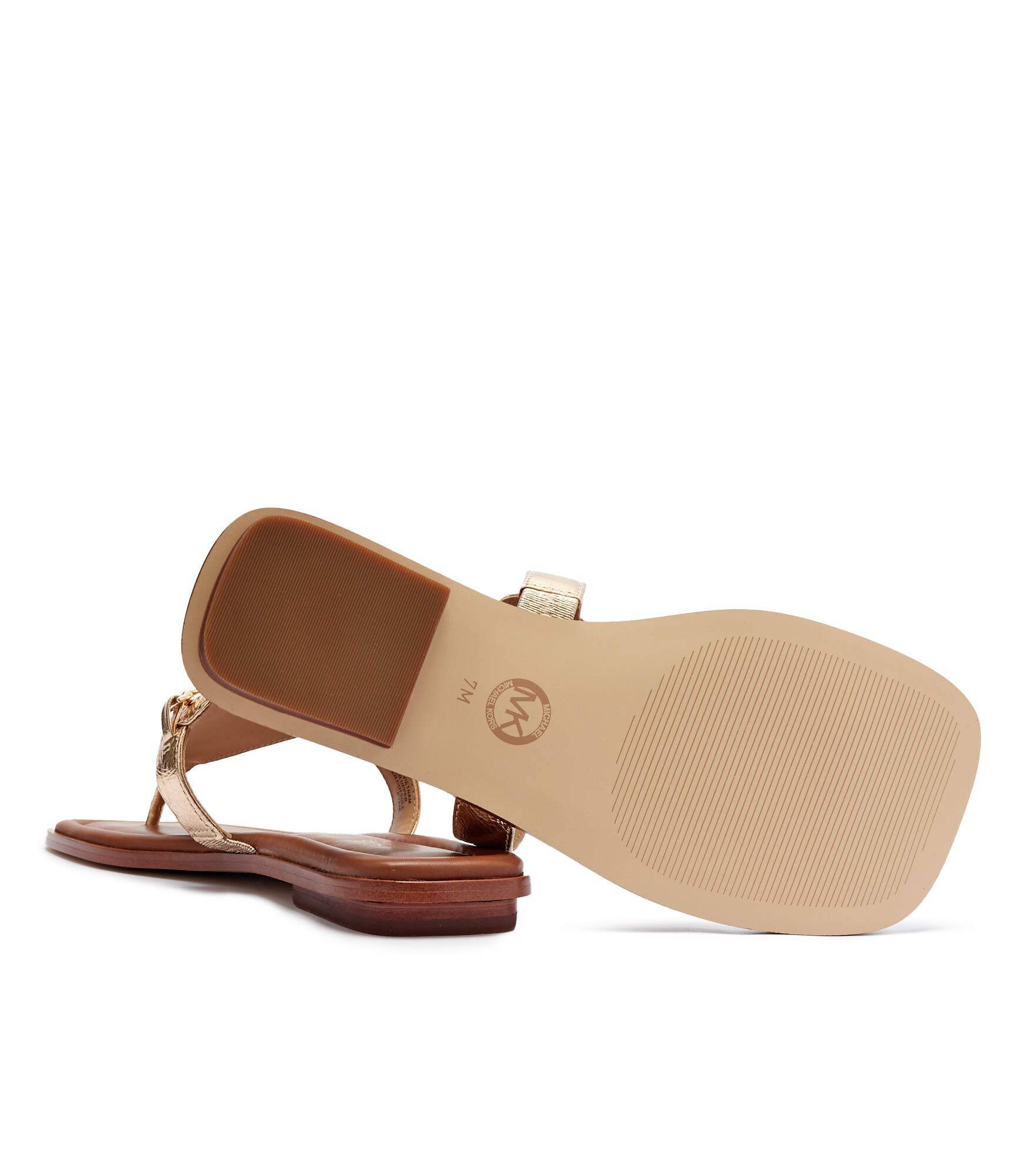 Michael Kors De piele flip flops Lena