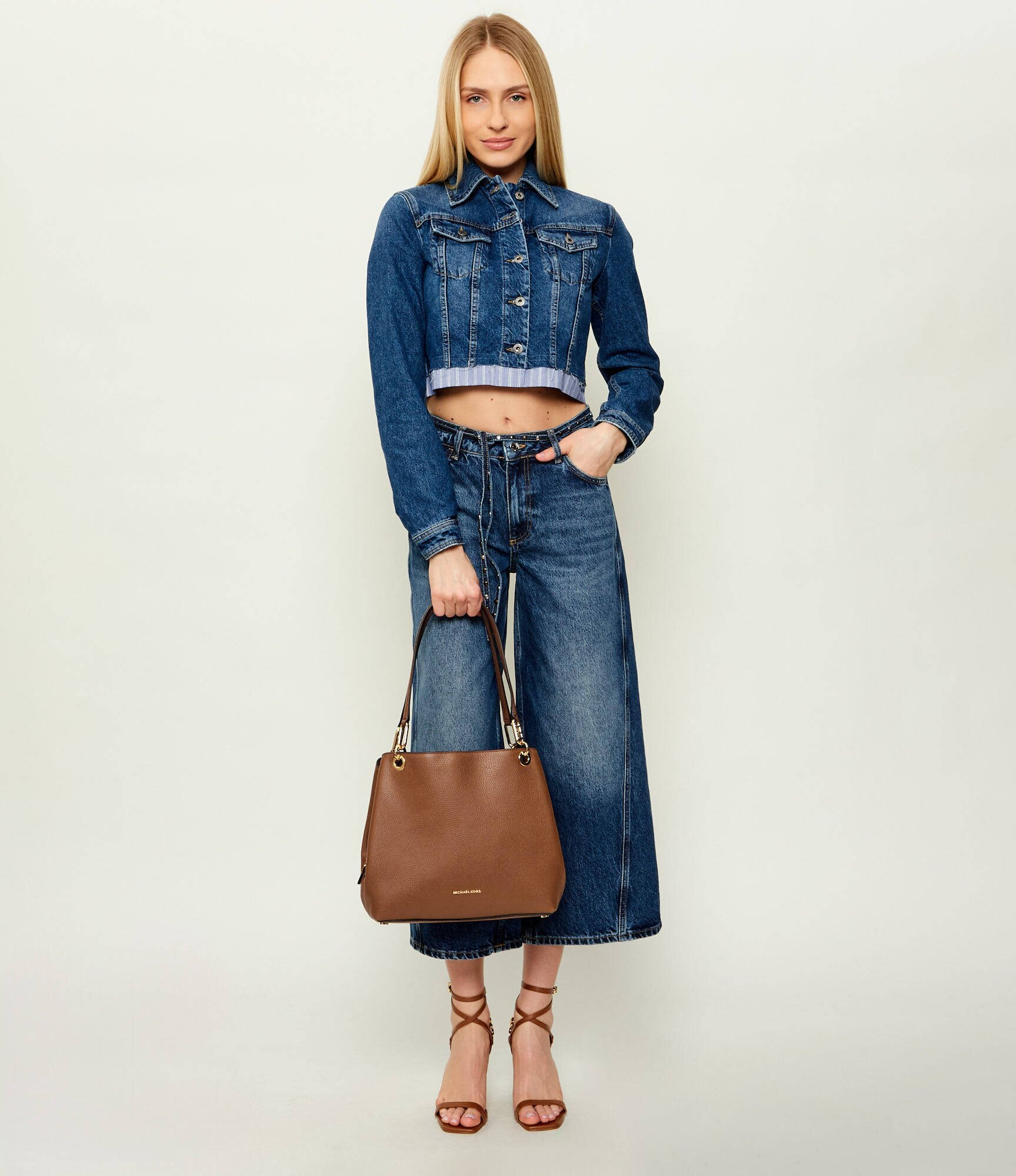 Michael Kors De piele geantă pe umăr