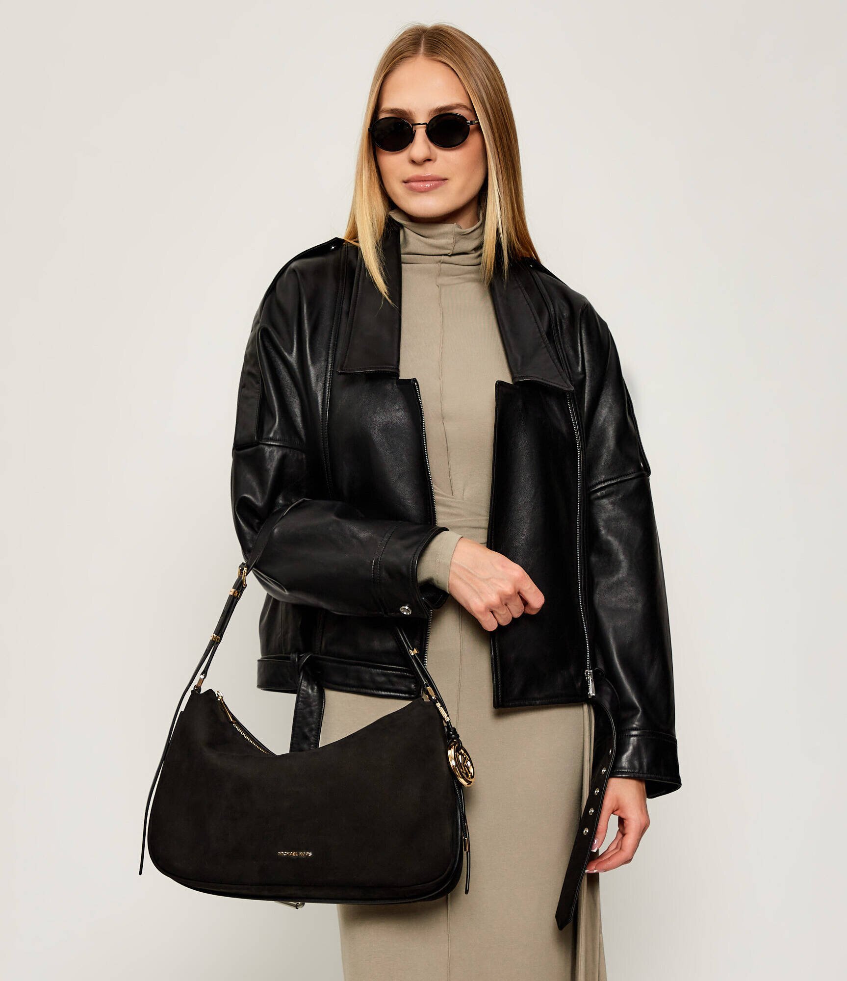 Michael Kors De piele geantă pe umăr NOLITA
