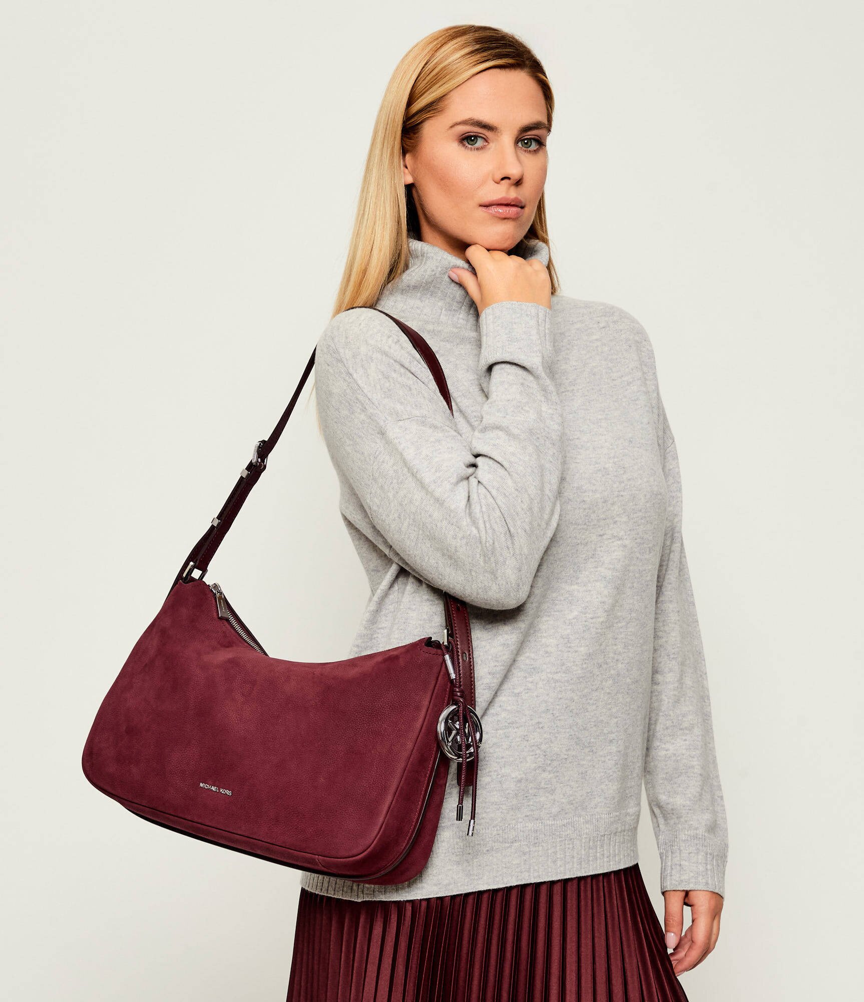 Michael Kors De piele geantă pe umăr NOLITA