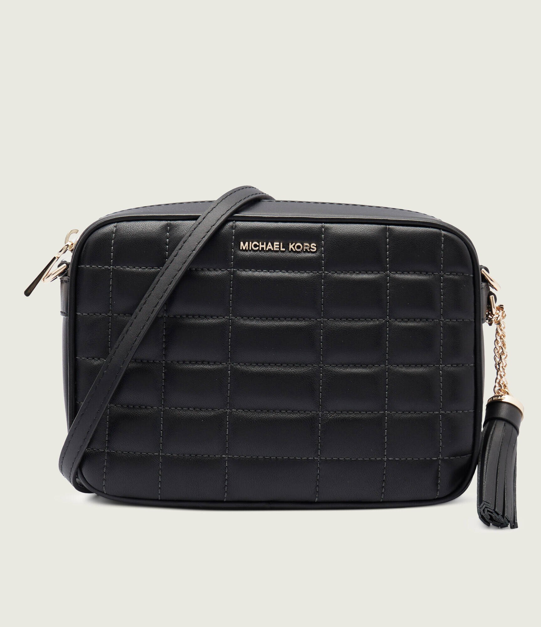 Michael Kors De piele geantă poștaș Jet Set