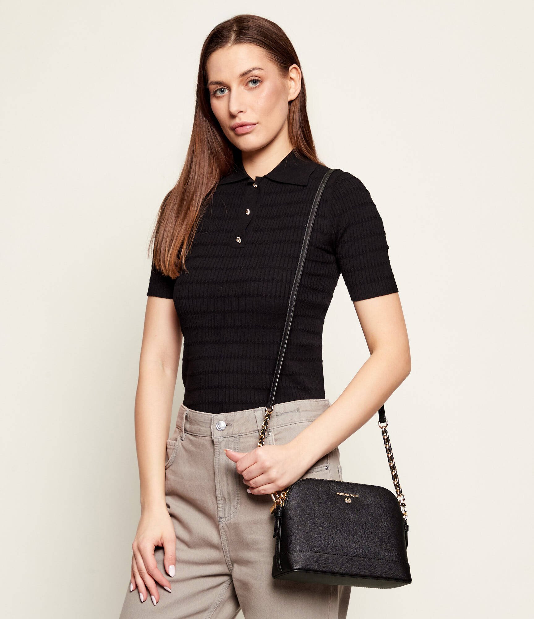 Michael Kors De piele geantă poștaș Saffiano