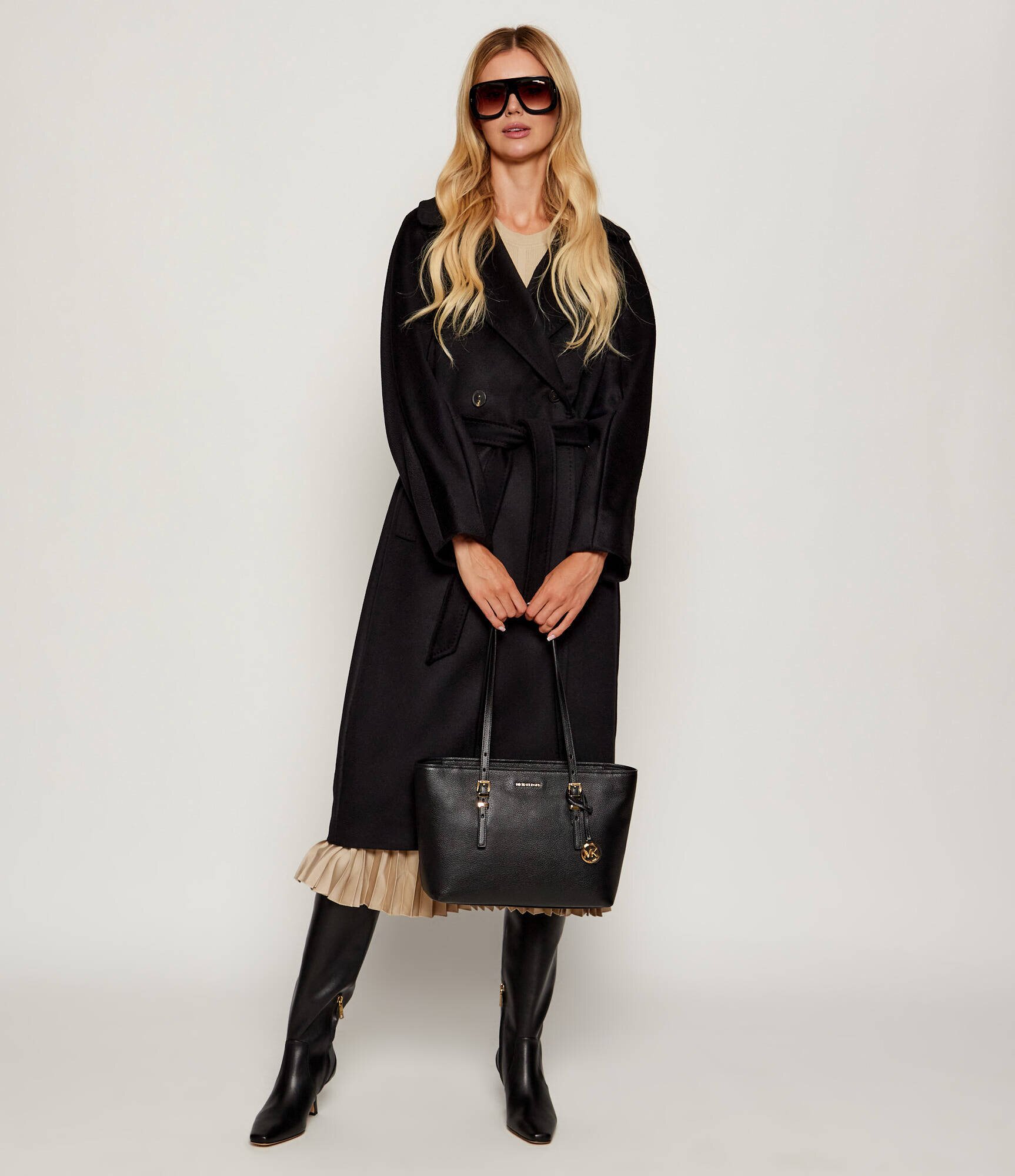 Michael Kors De piele geantă shopper Quinn