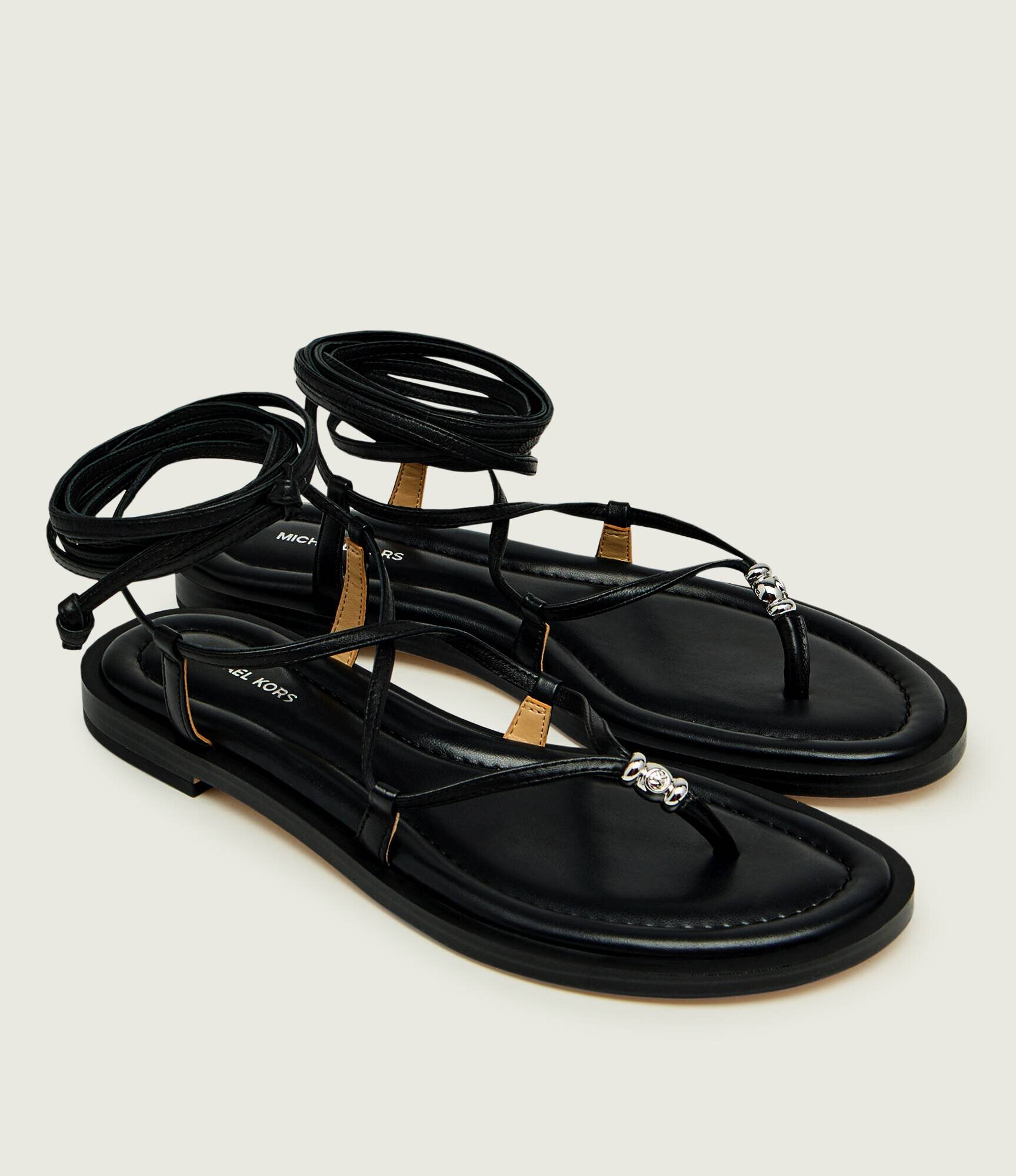 Michael Kors De piele sandale KHLOE
