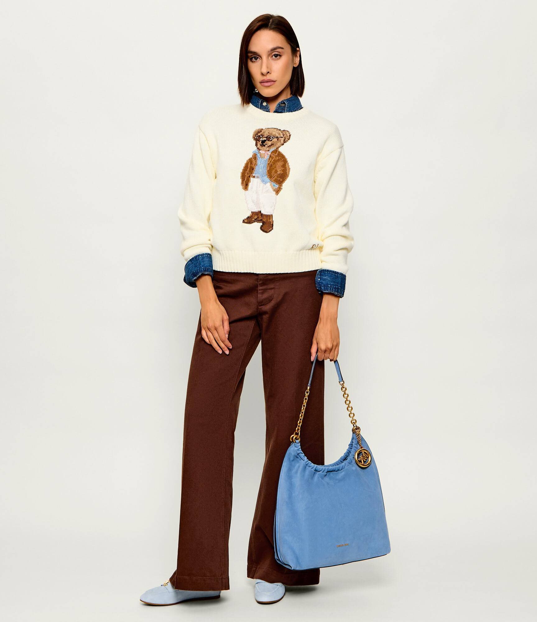 Michael Kors Hobo Lillie| piele întoarsă