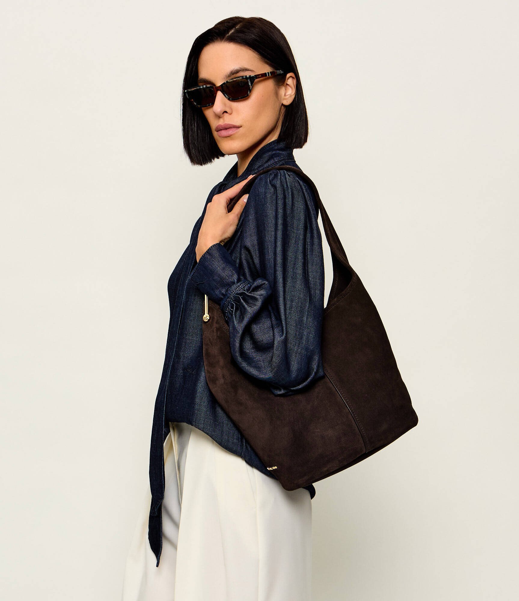 Michael Kors Hobo | piele întoarsă