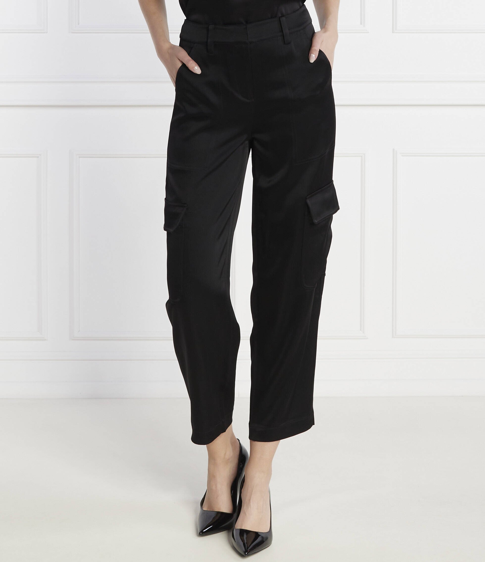 Michael Kors Pantaloni SATIN CARGO PANT | Loose fit