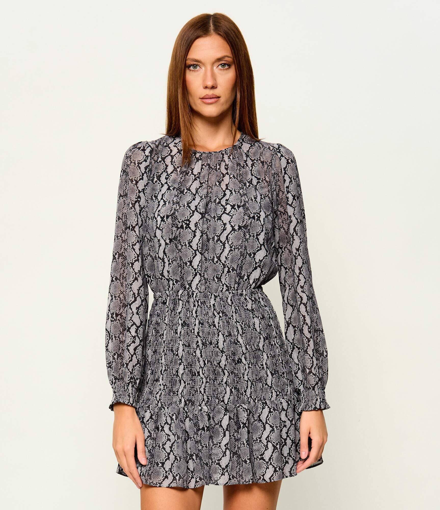 Michael Kors Rochie LS MOCK