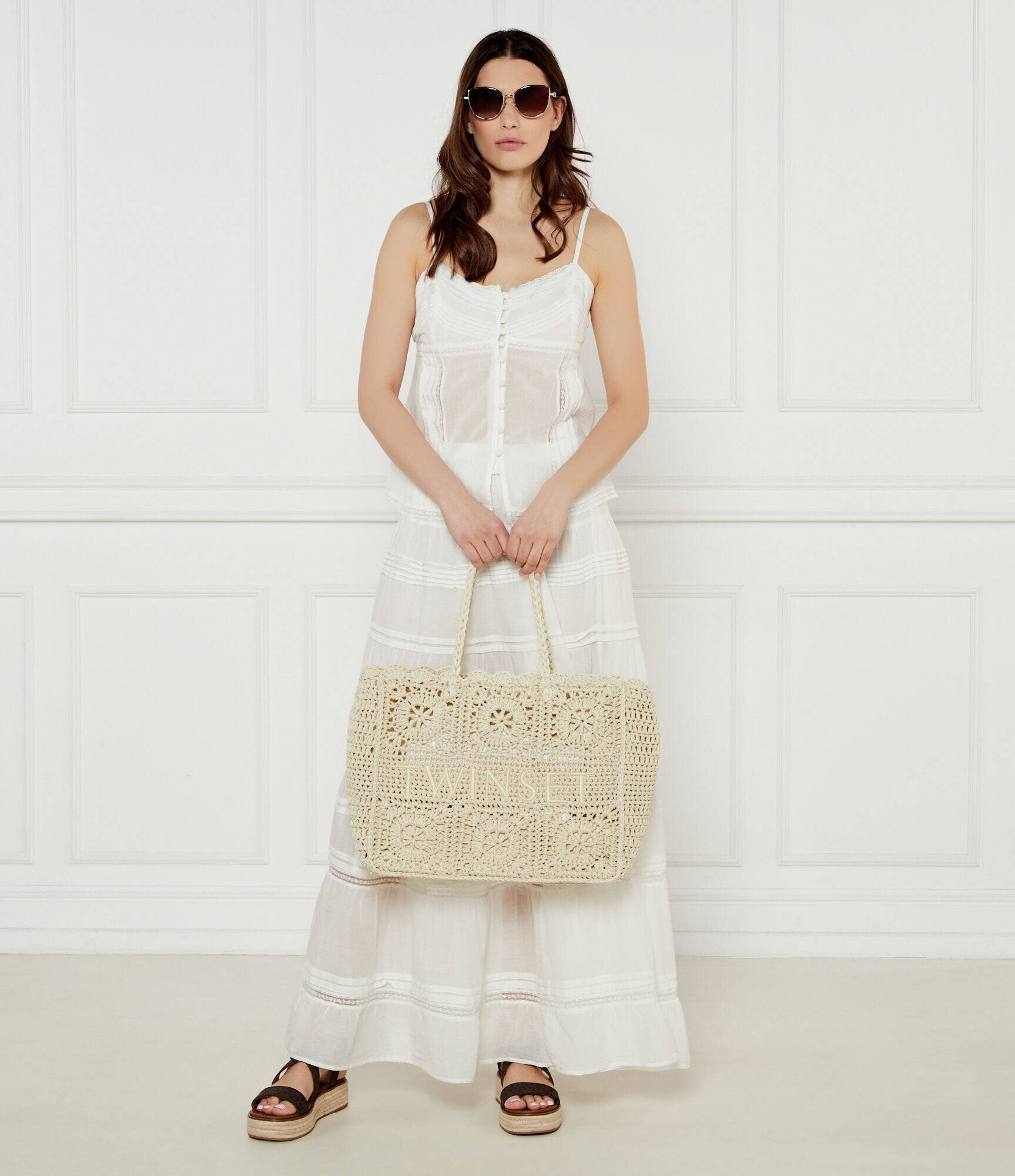 Michael Kors Sandale Lynn cu adaos de piele