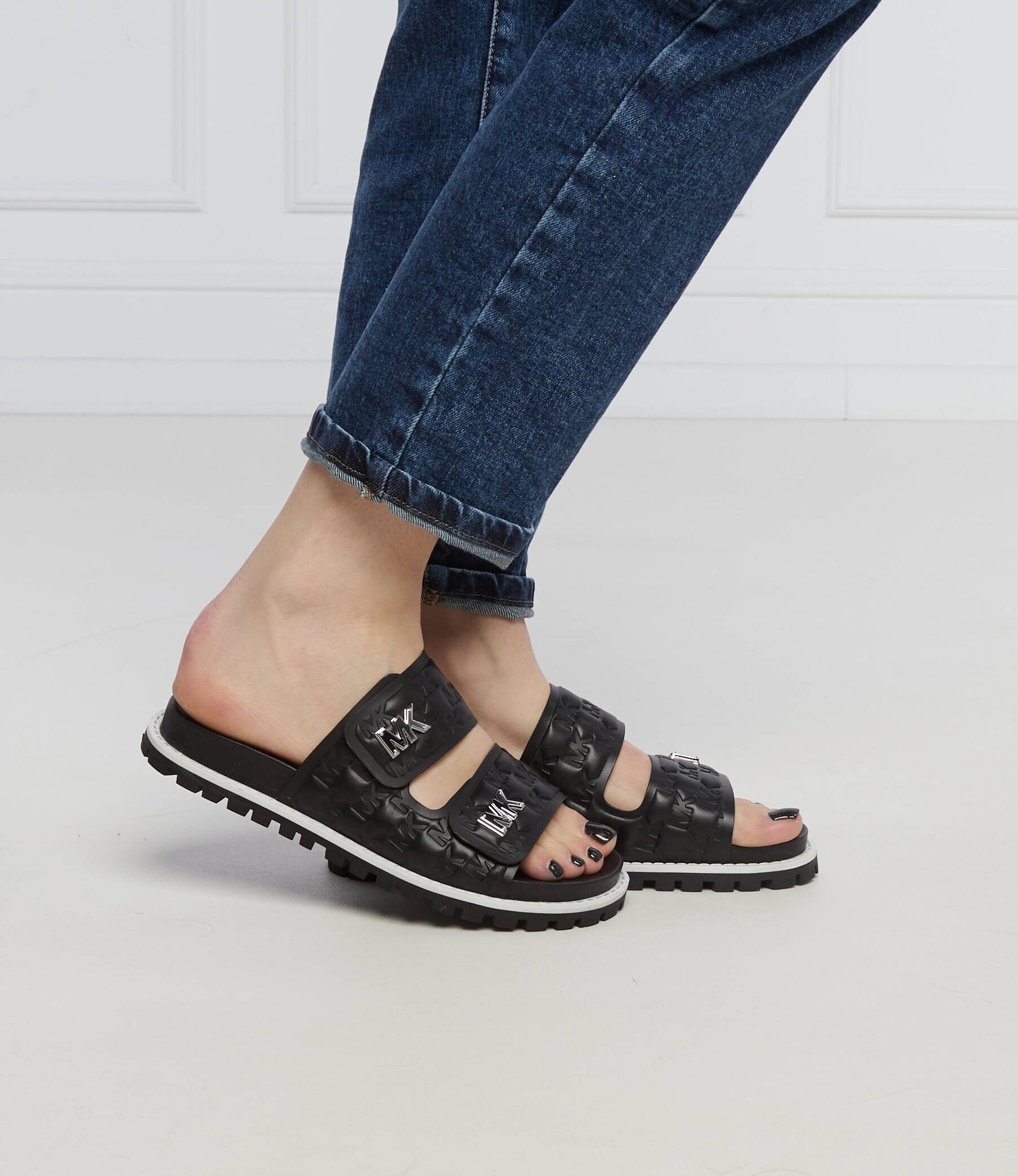 Michael Kors Șlapi Stark cu adaos de piele