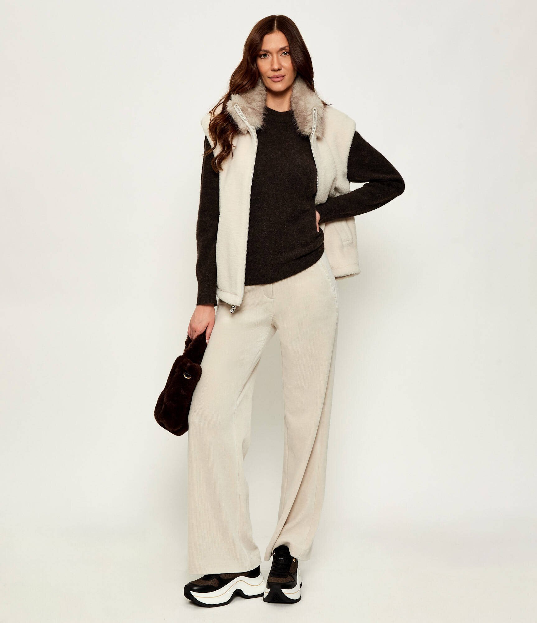 Michael Kors Sneakers ARLA cu adaos de piele