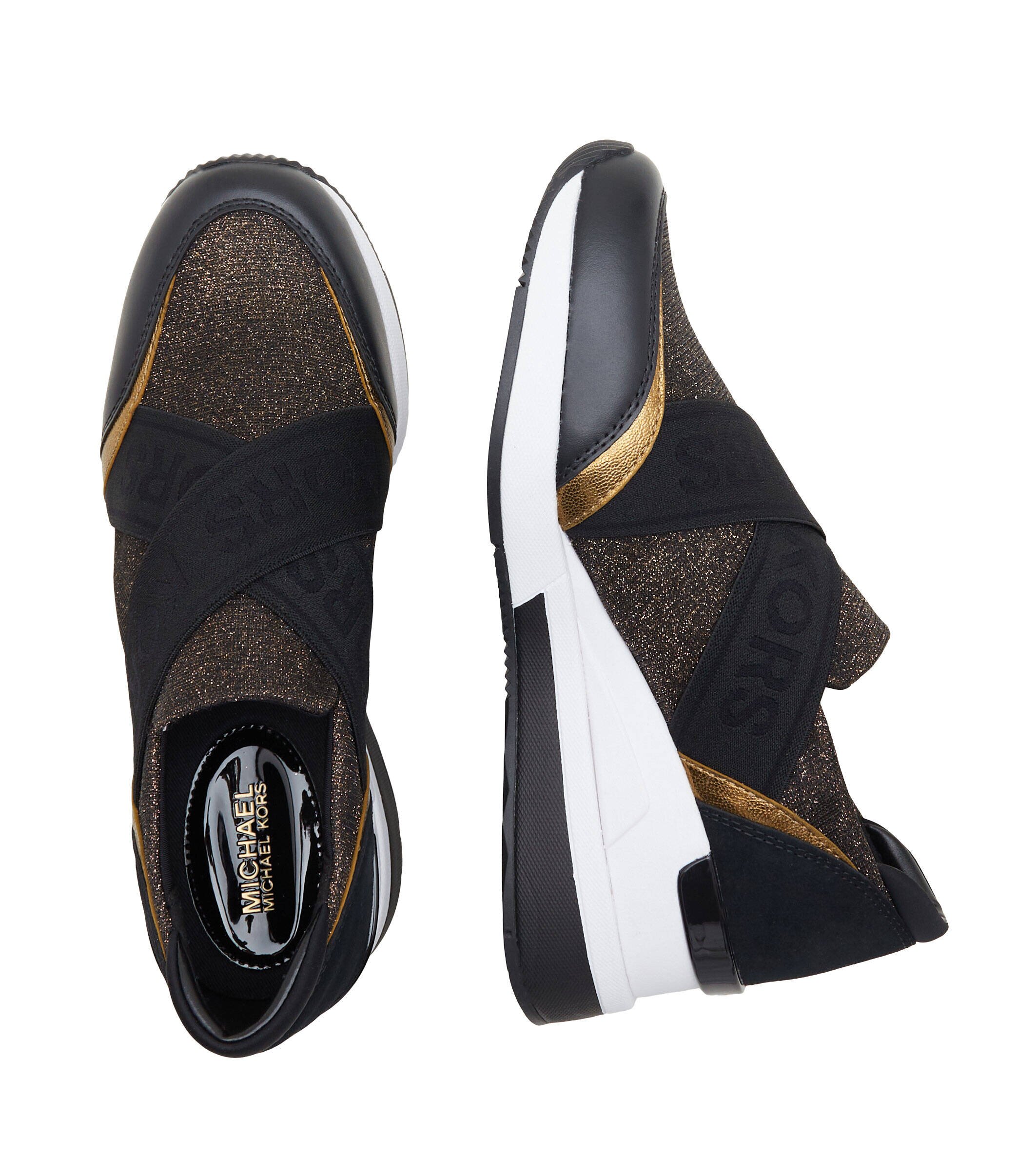Michael Kors Sneakers Geena cu adaos de piele
