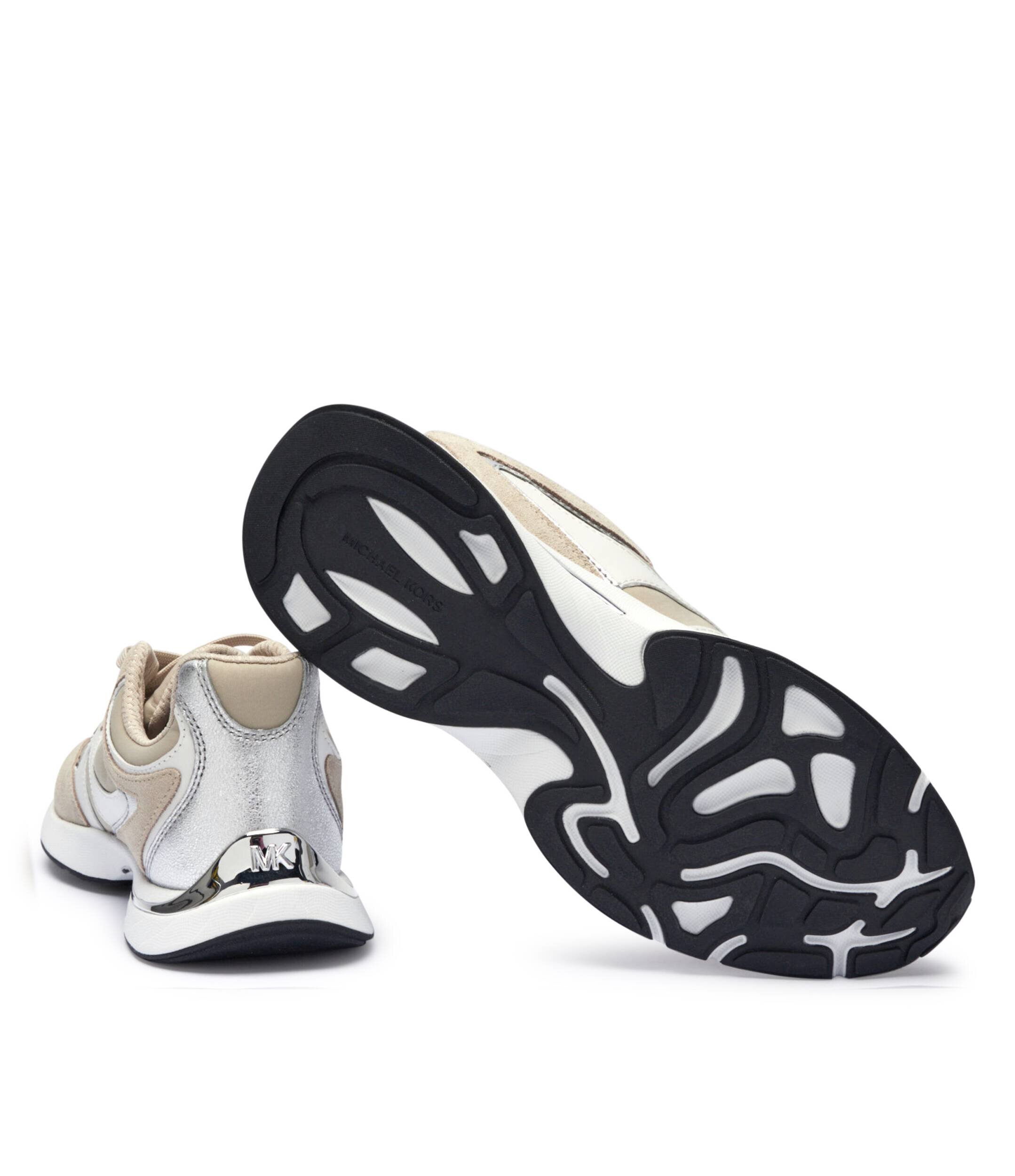 Michael Kors Sneakers Riley cu adaos de piele