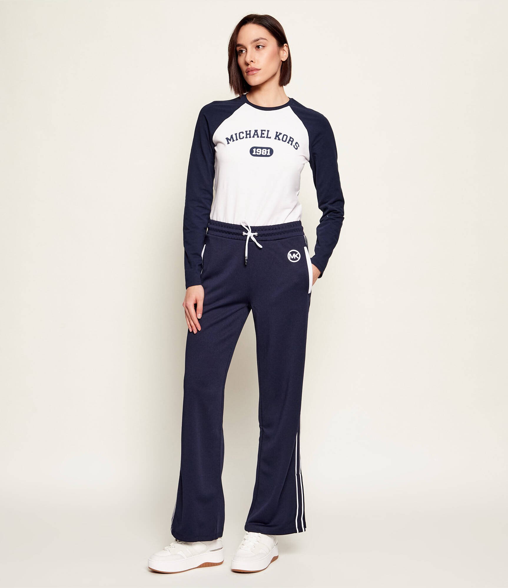 Michael Kors Sneakers RYDER cu adaos de piele
