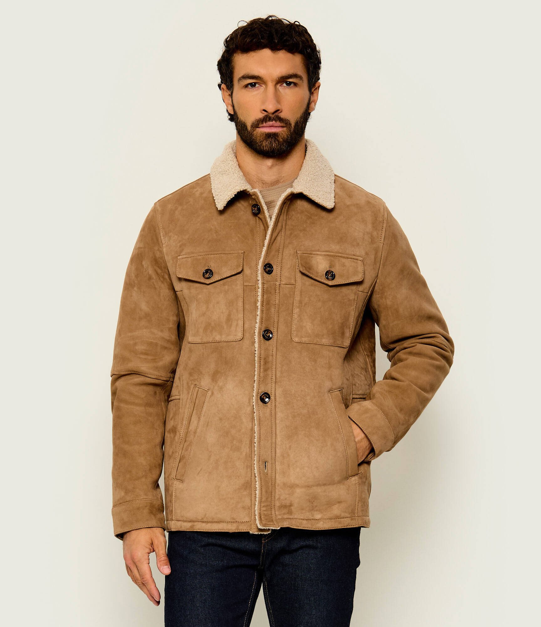 Milestone De piele cojoc Palermo | regular fit | shearling