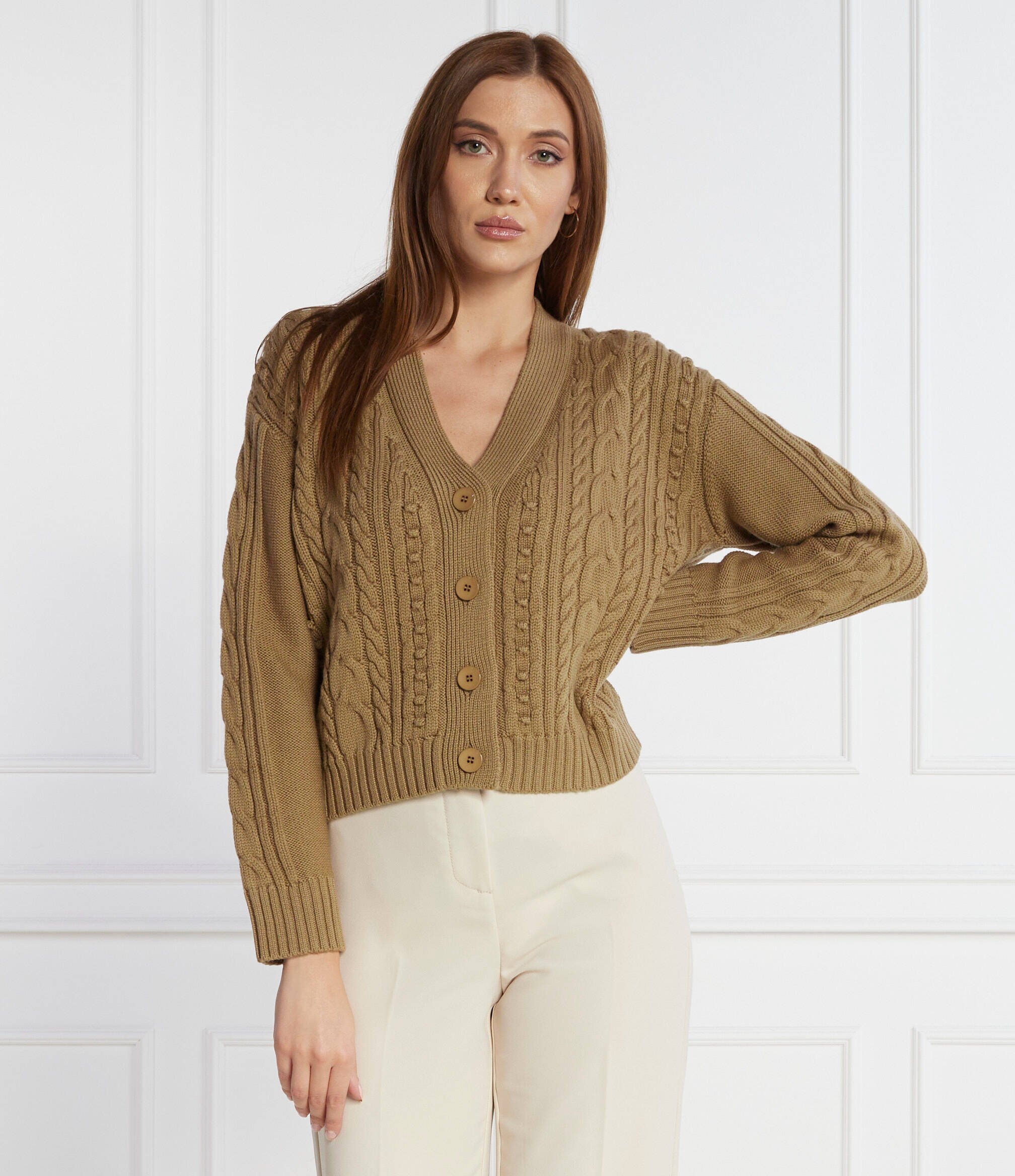 MM De lână cardigan | Regular Fit