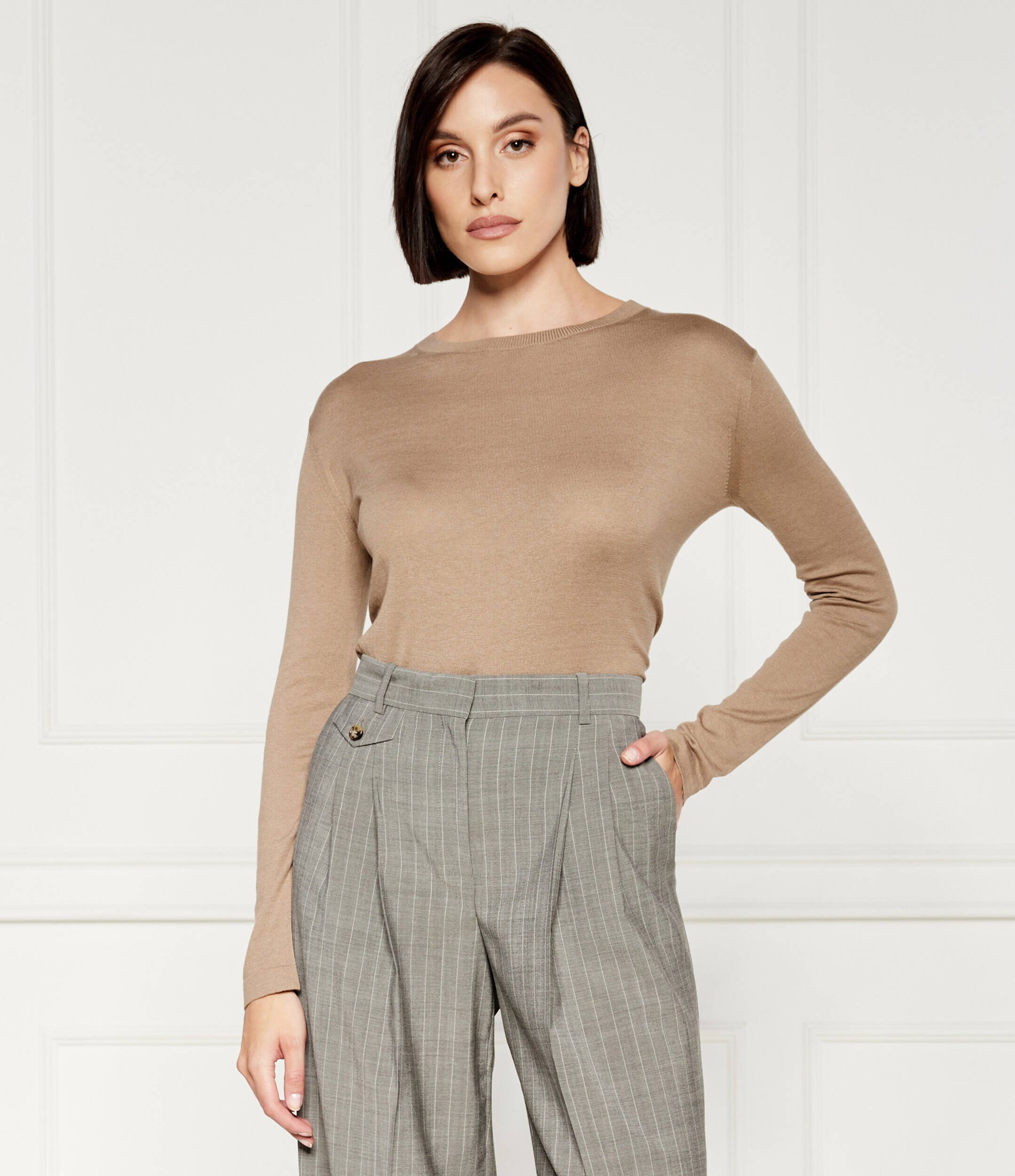 MM De mătase pulover | Regular Fit