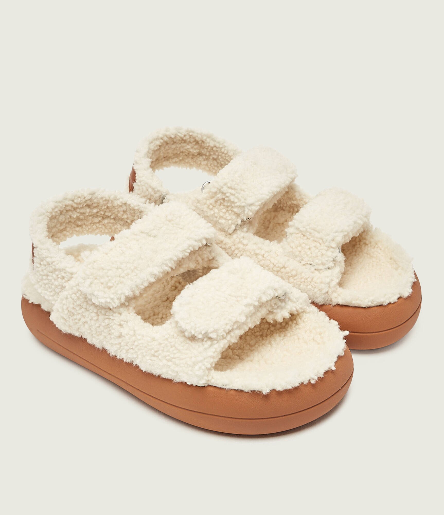 Moon Boot De lână sandale | shearling