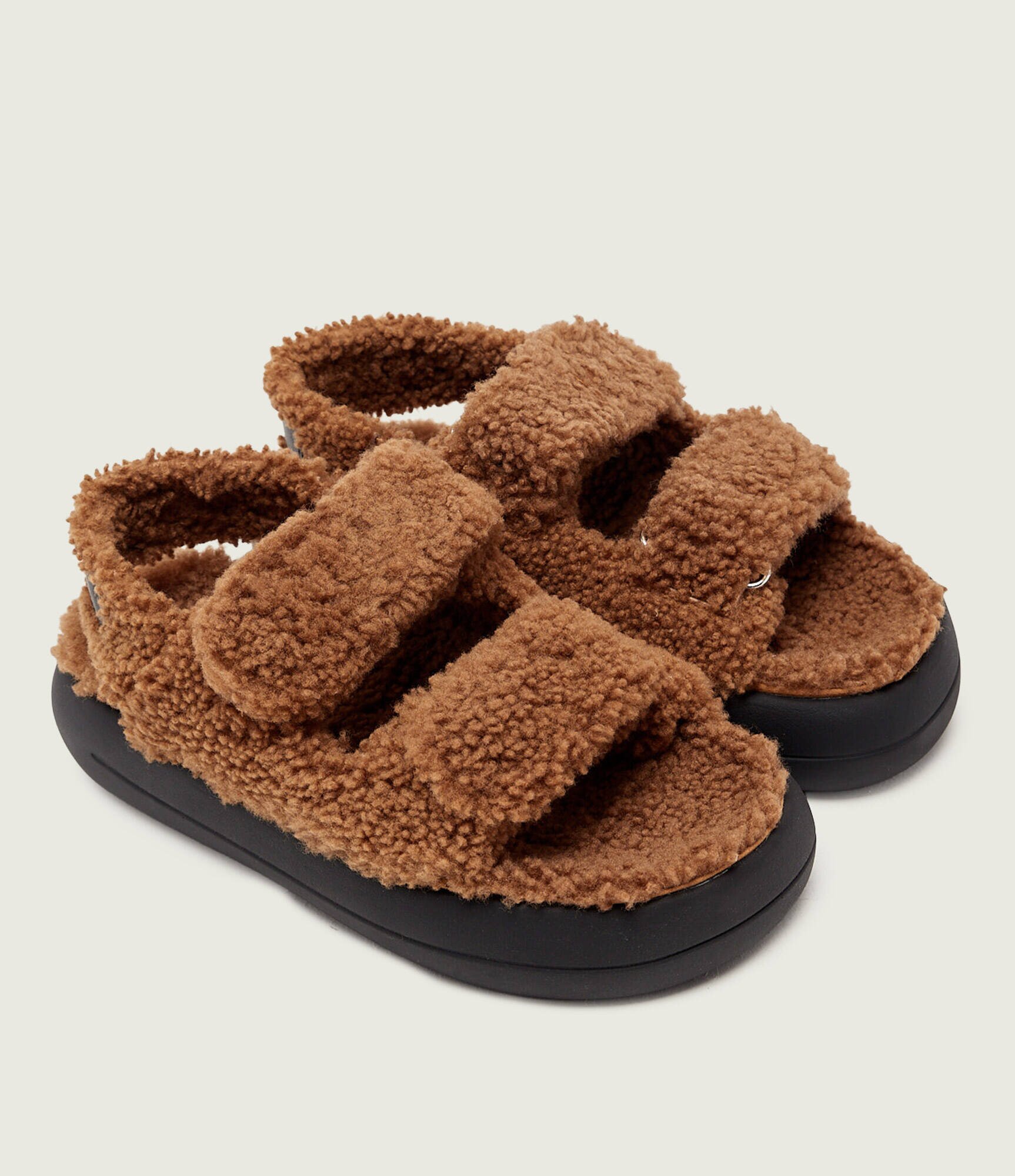 Moon Boot De lână sandale | shearling