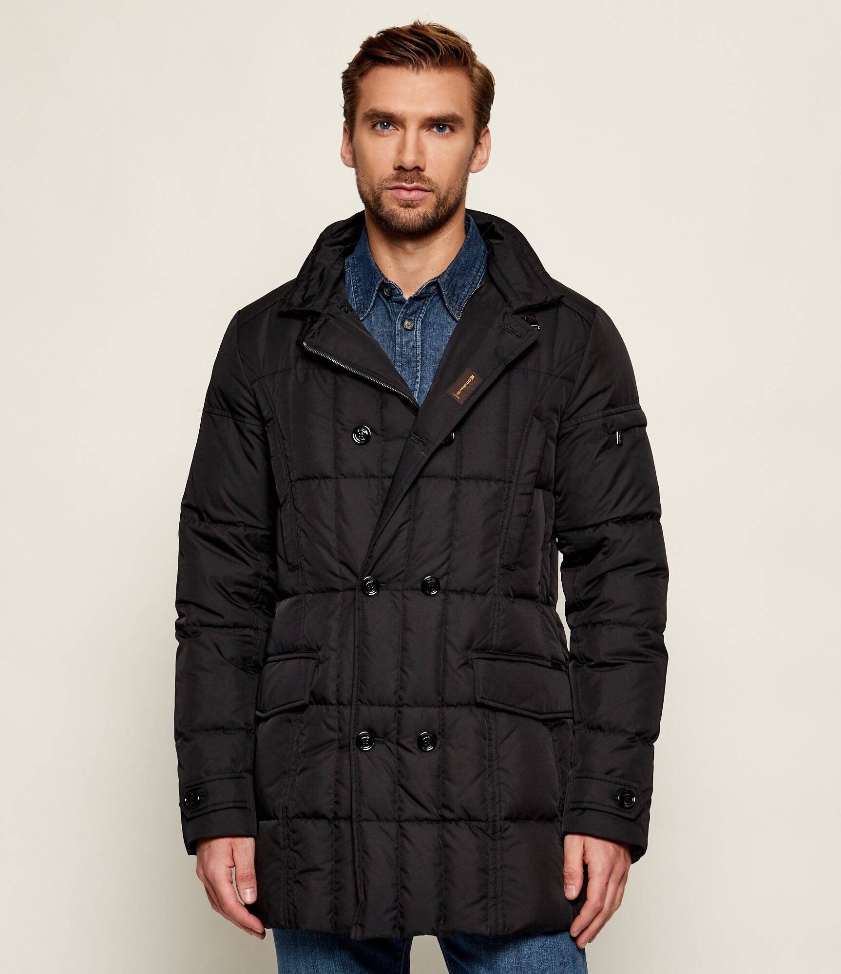 MooRER Geacă de puf MORRIS-KM | Slim Fit cu adaos de lână
