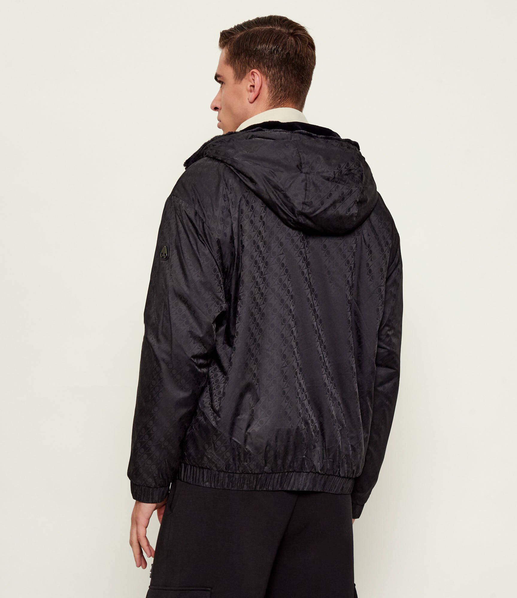 MOOSE KNUCKLES Geacă cu două fețe BORDEN MONO BUNNY | Loose fit