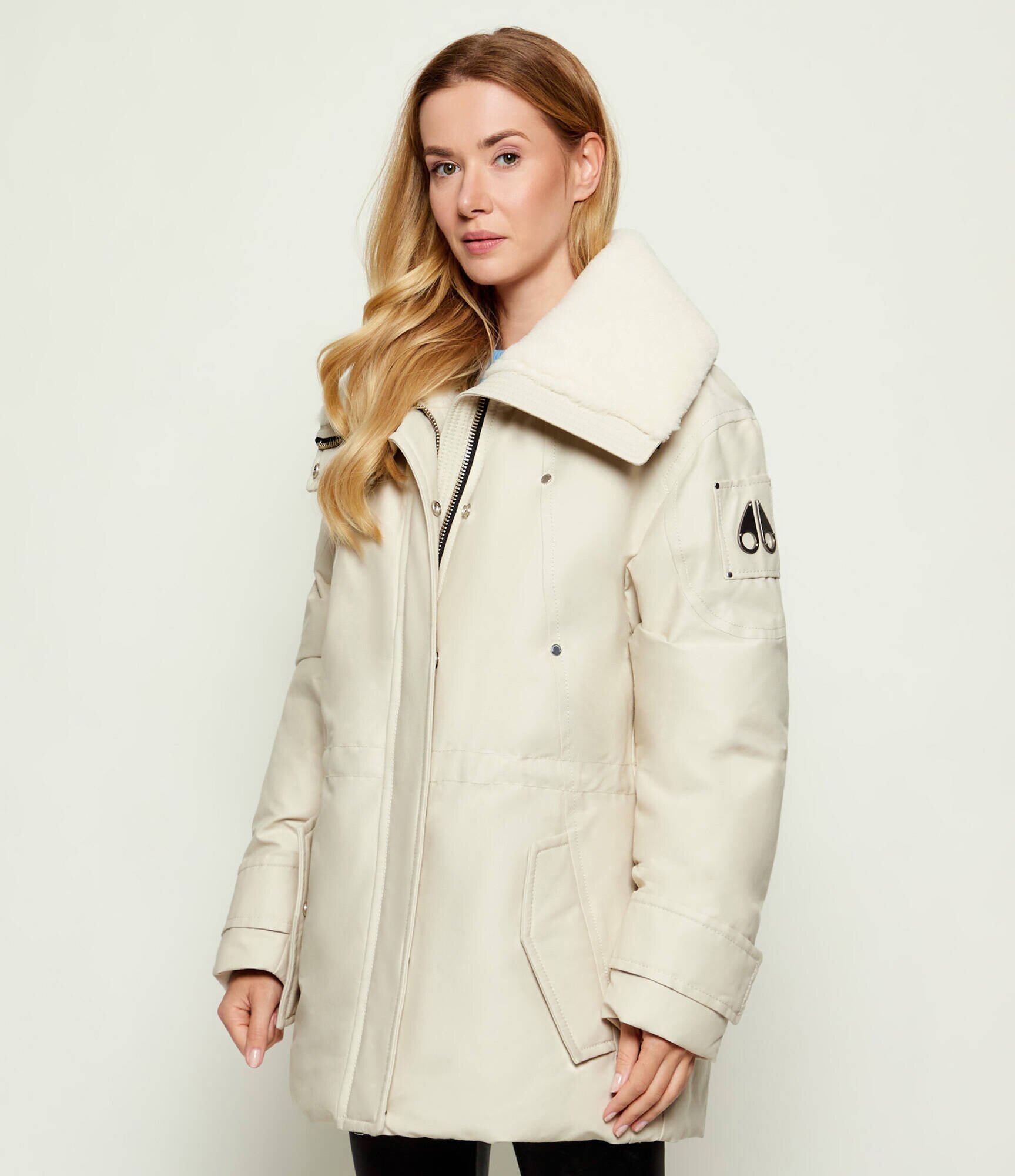 MOOSE KNUCKLES Geacă de puf AURORA | regular fit cu adaos de piele