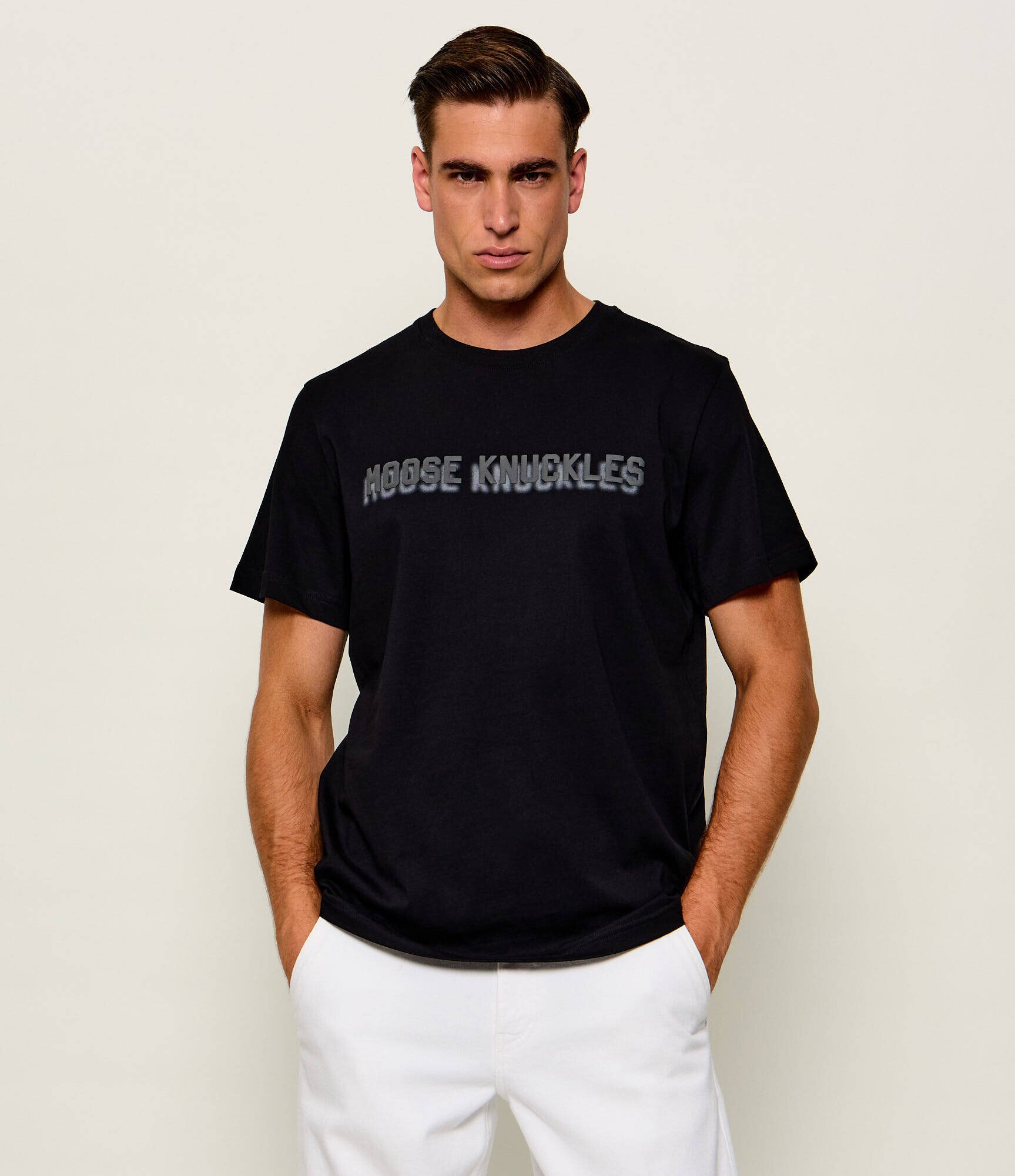 MOOSE KNUCKLES Tricou Shadow Logo | regular fit