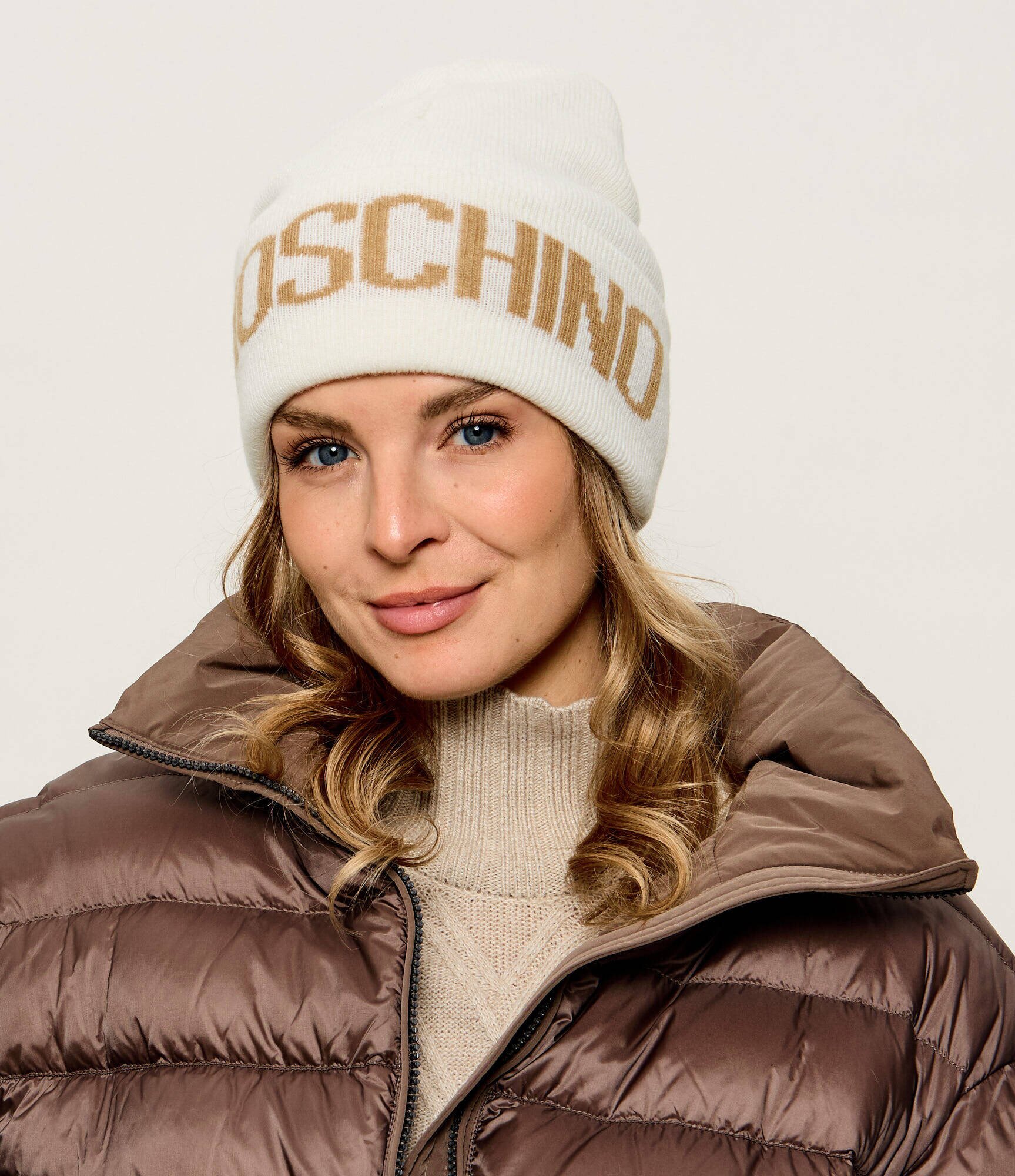 Moschino Căciulă cu adaos de lână și cașmir