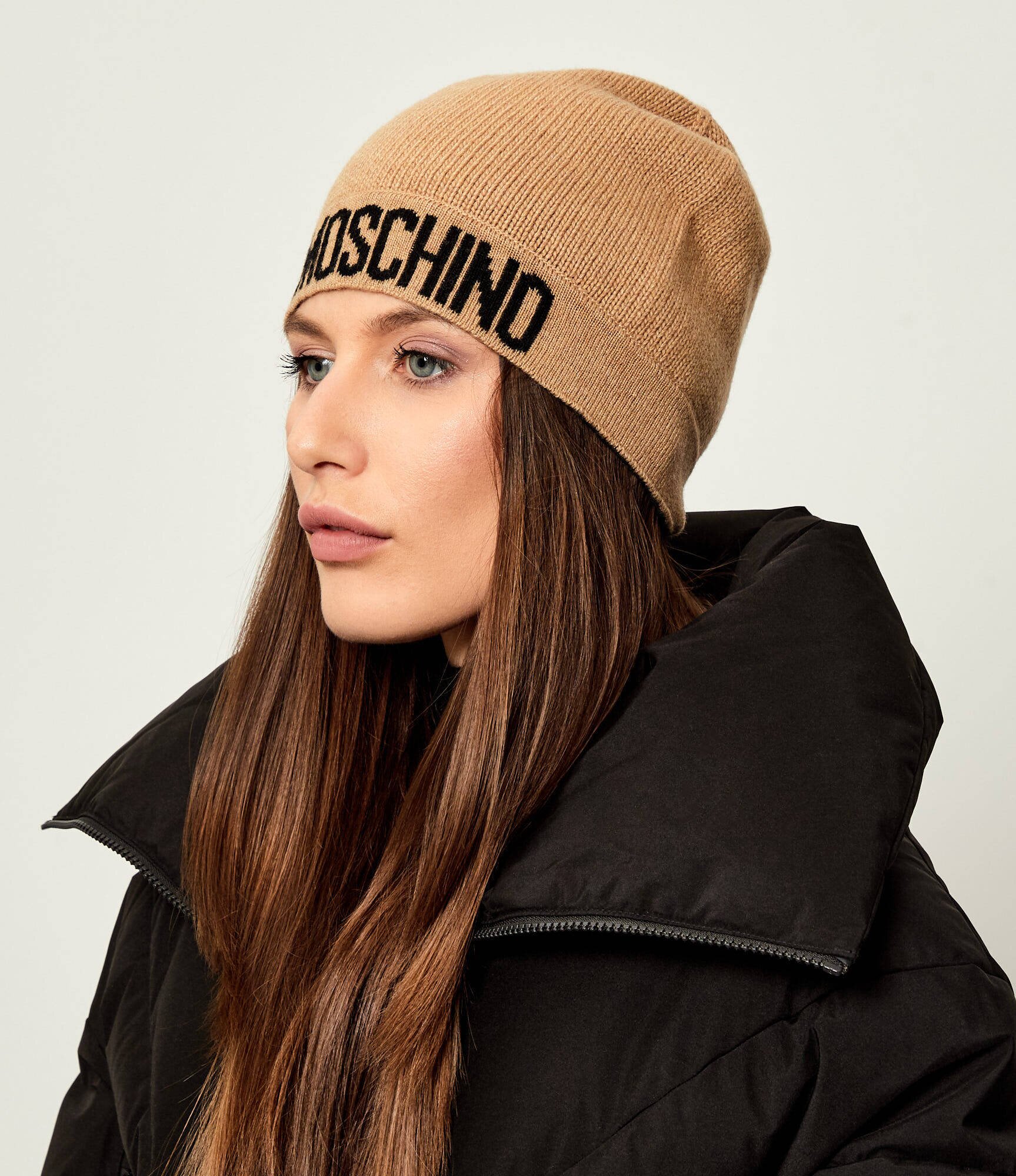 Moschino Căciulă cu adaos de lână și cașmir