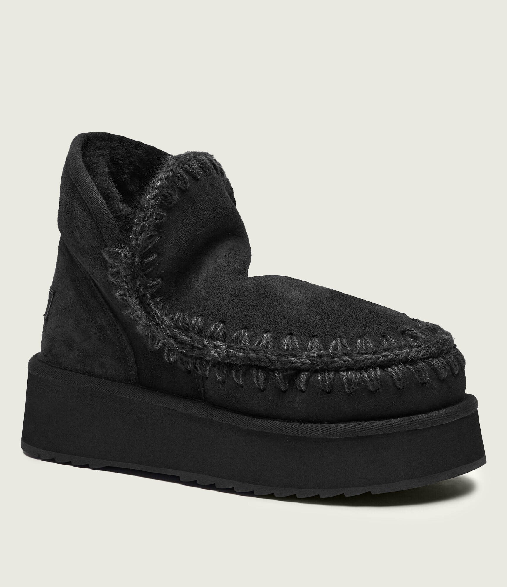 Mou Bocanci Mini Eskimo Platform | lână | piele întoarsă