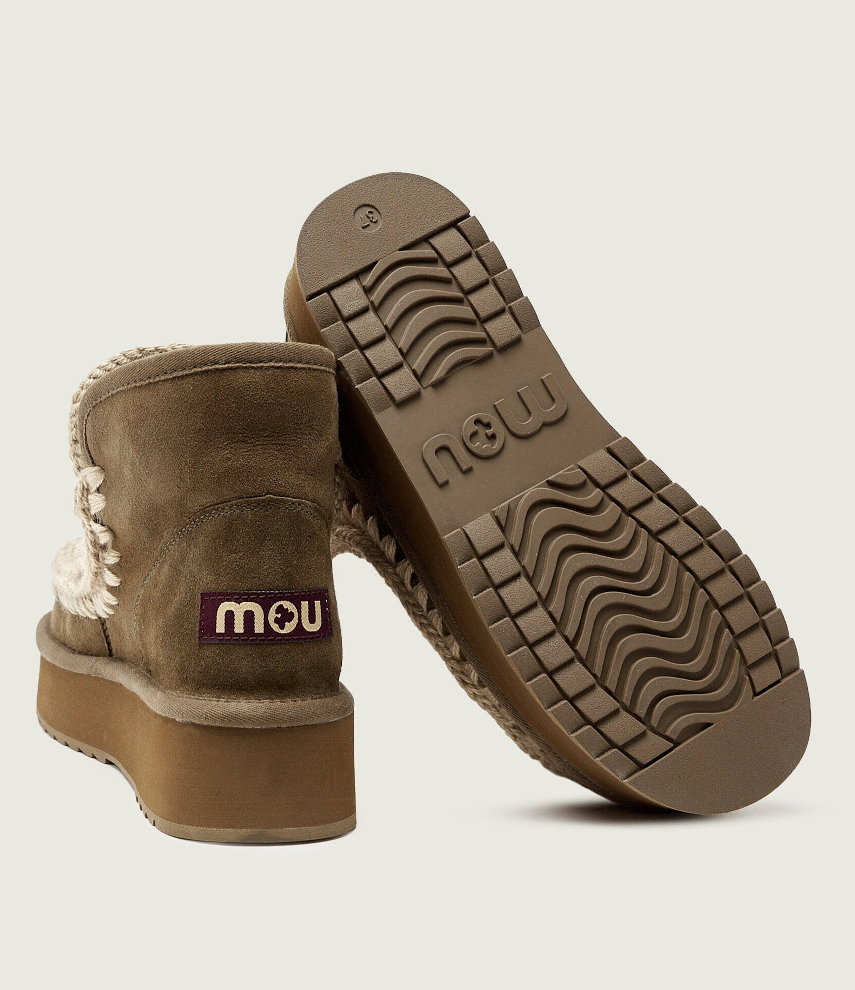 Mou Bocanci Mini Eskimo Platform | piele întoarsă