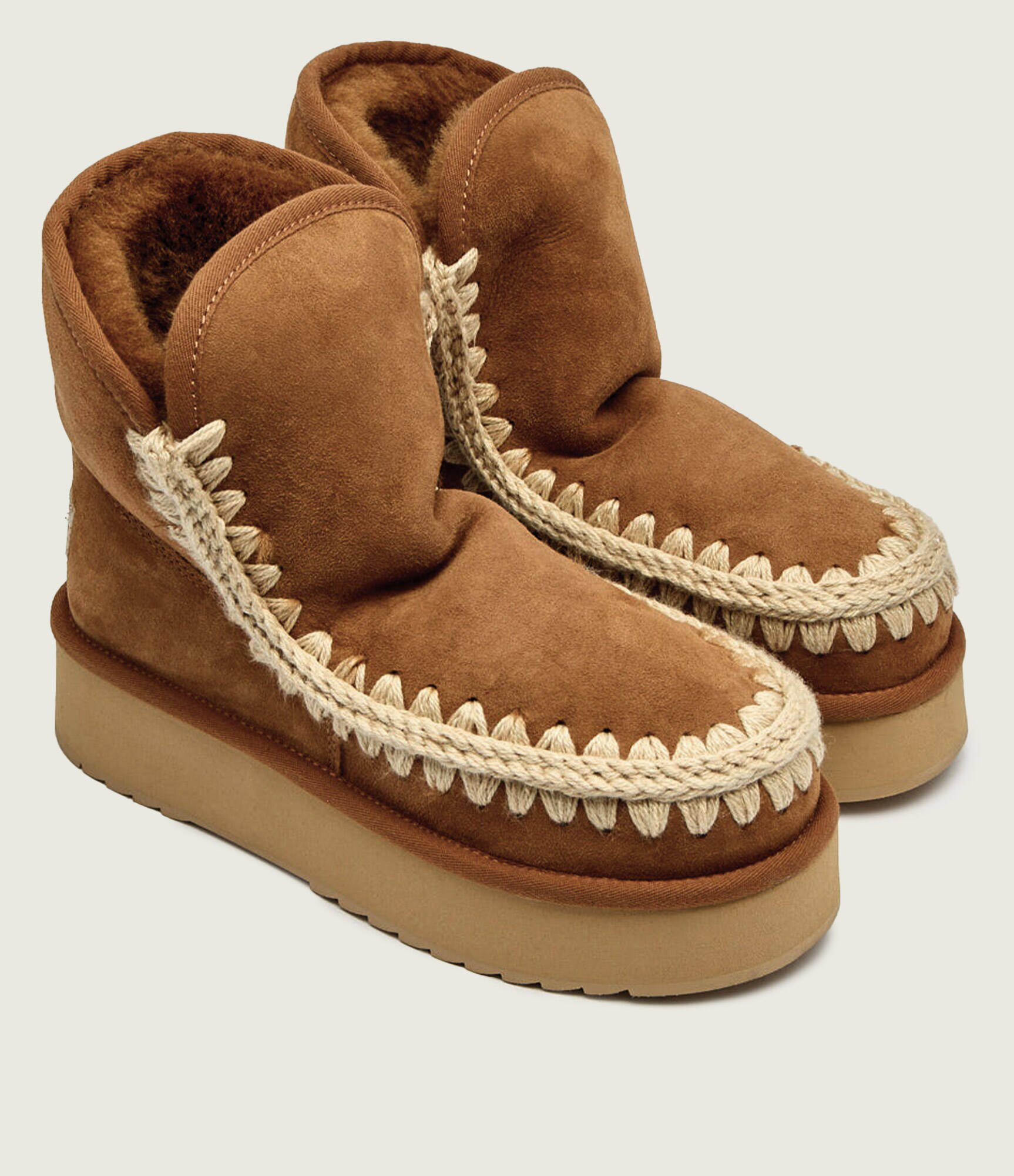 Mou Bocanci Platform boot suede | shearling | zamsz