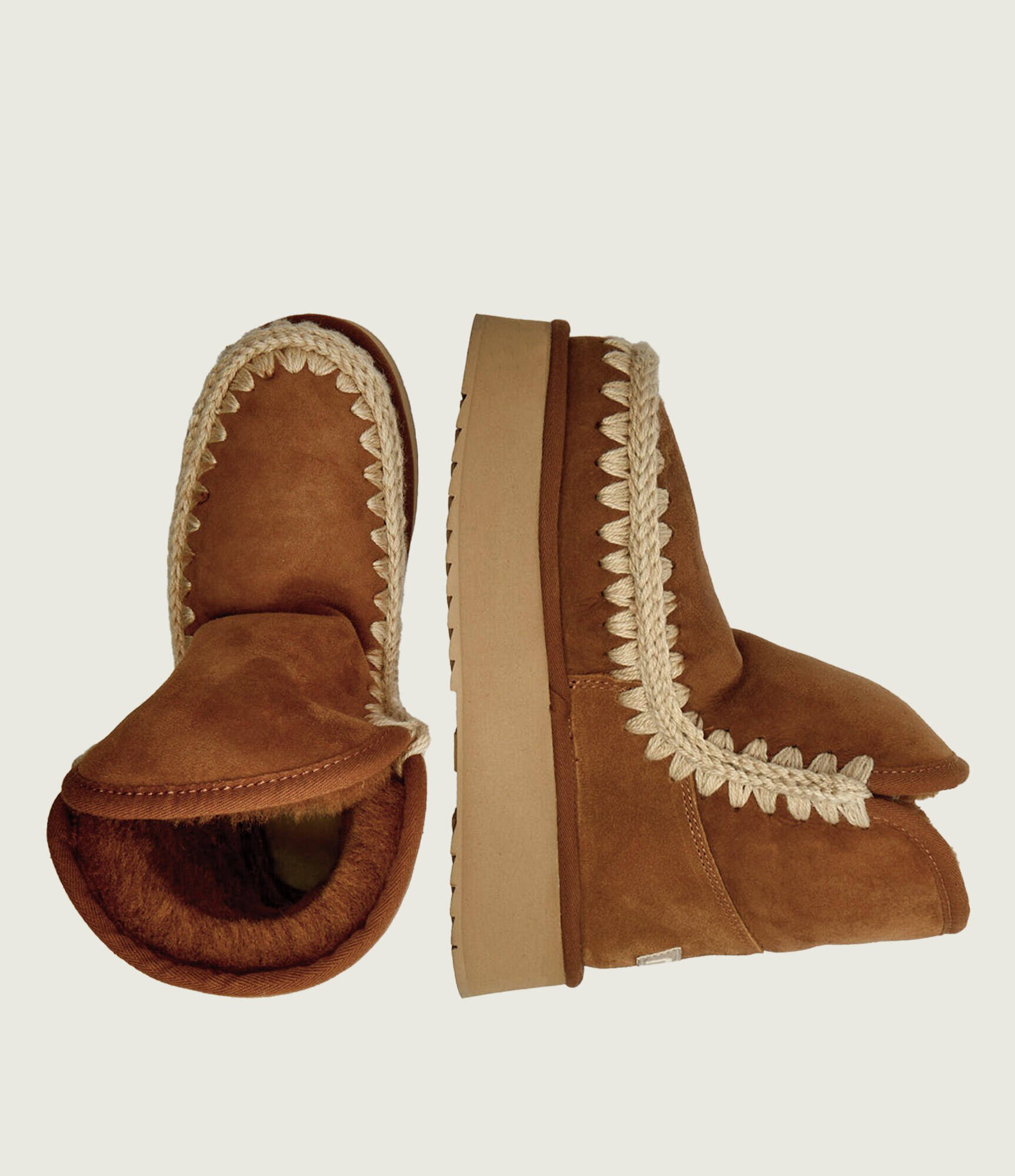 Mou Bocanci Platform boot suede | shearling | zamsz