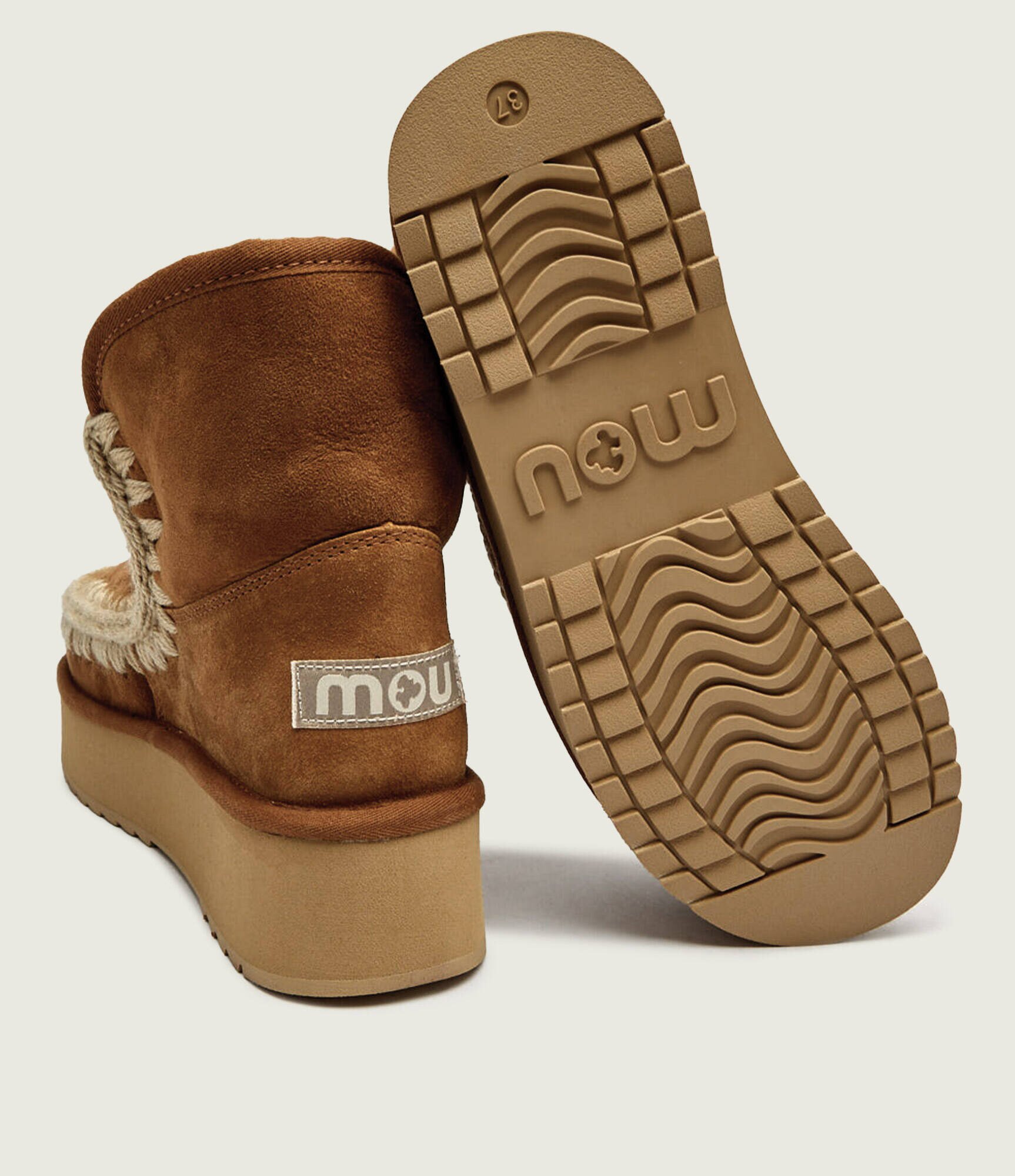 Mou Bocanci Platform boot suede | shearling | zamsz