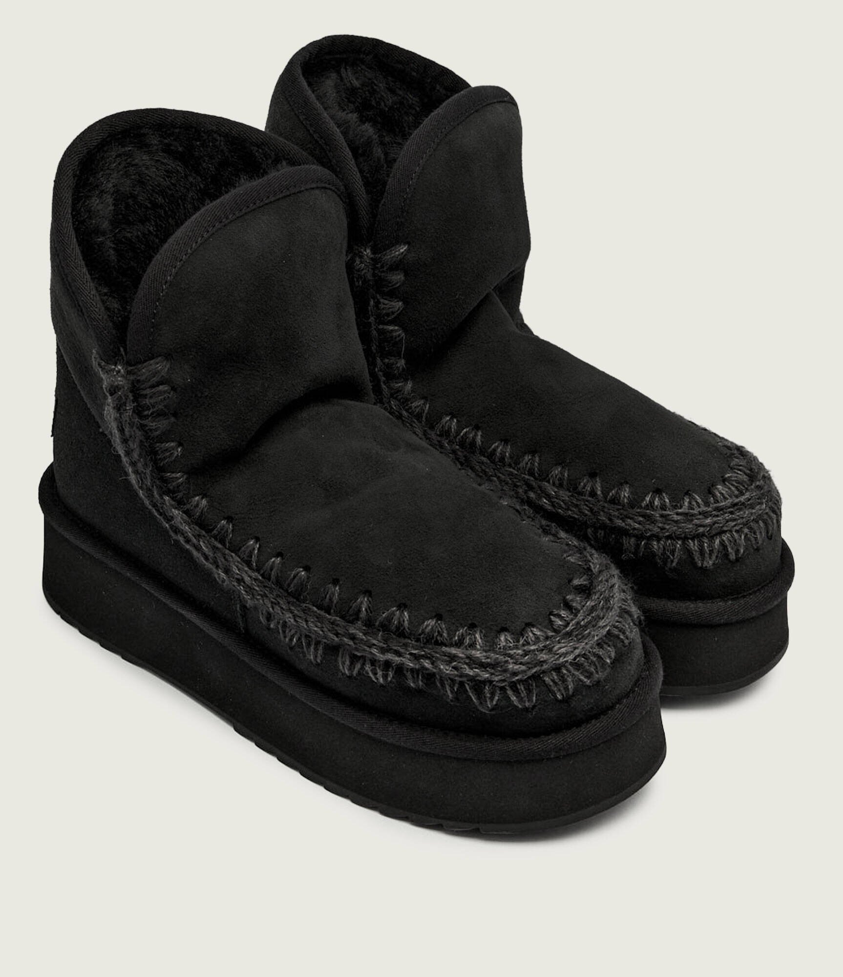 Mou Bocanci Platform boot suede | shearling | zamsz