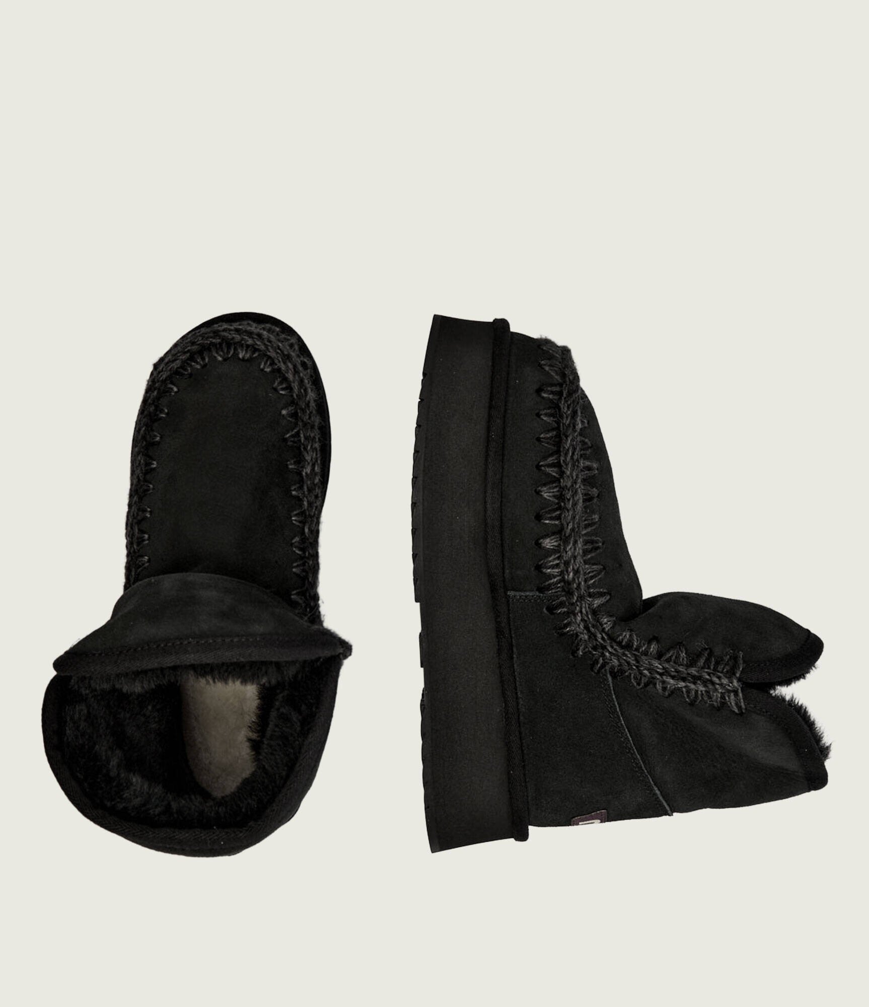 Mou Bocanci Platform boot suede | shearling | zamsz