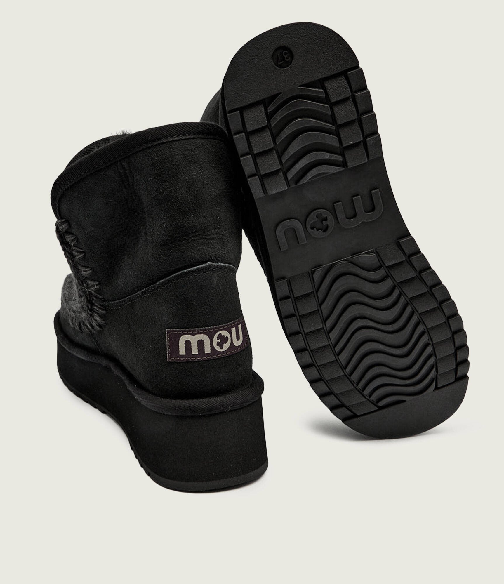 Mou Bocanci Platform boot suede | shearling | zamsz