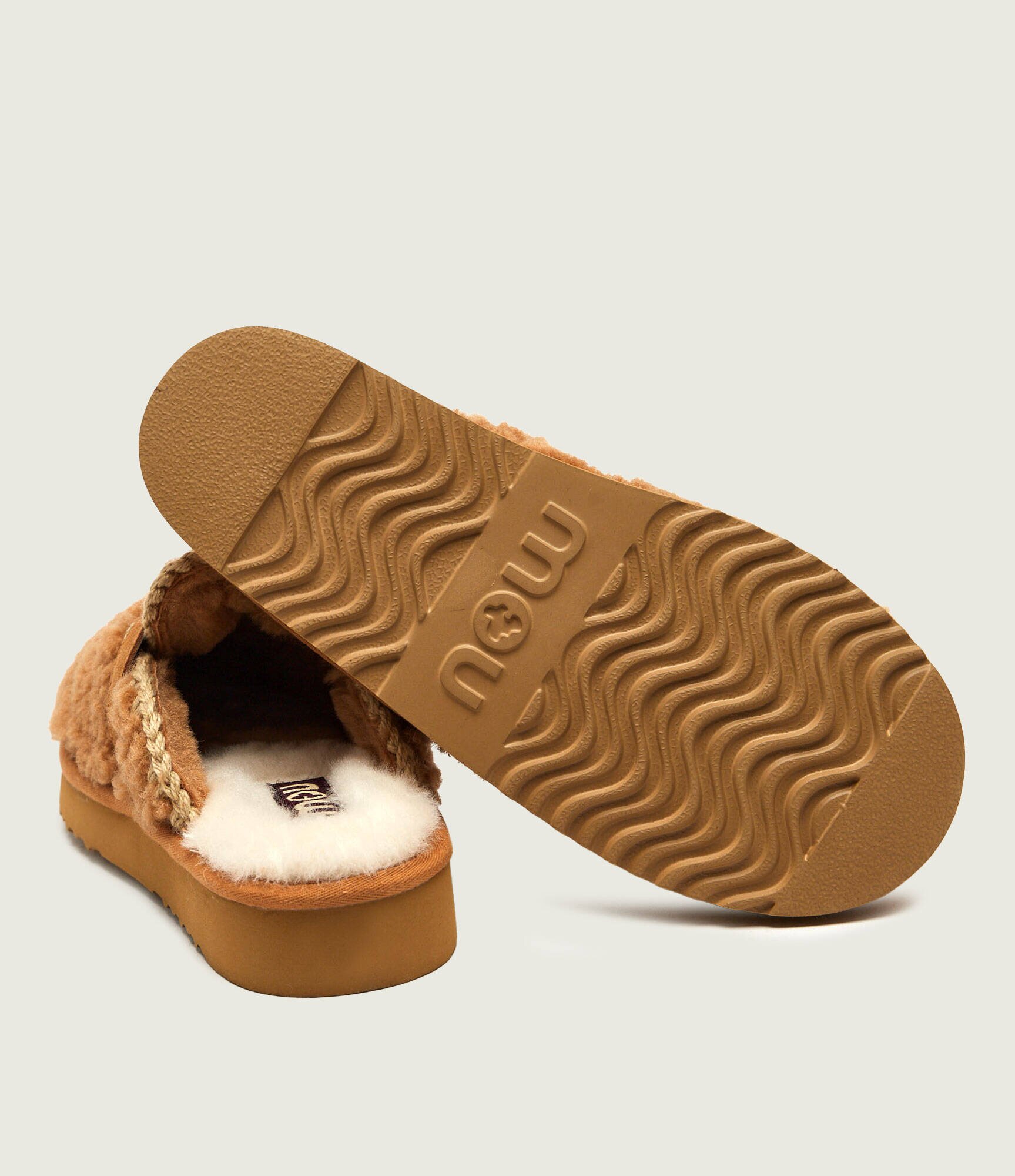 Mou De lână mules (încălțăminte) Curly Clog Eskimo | shearling