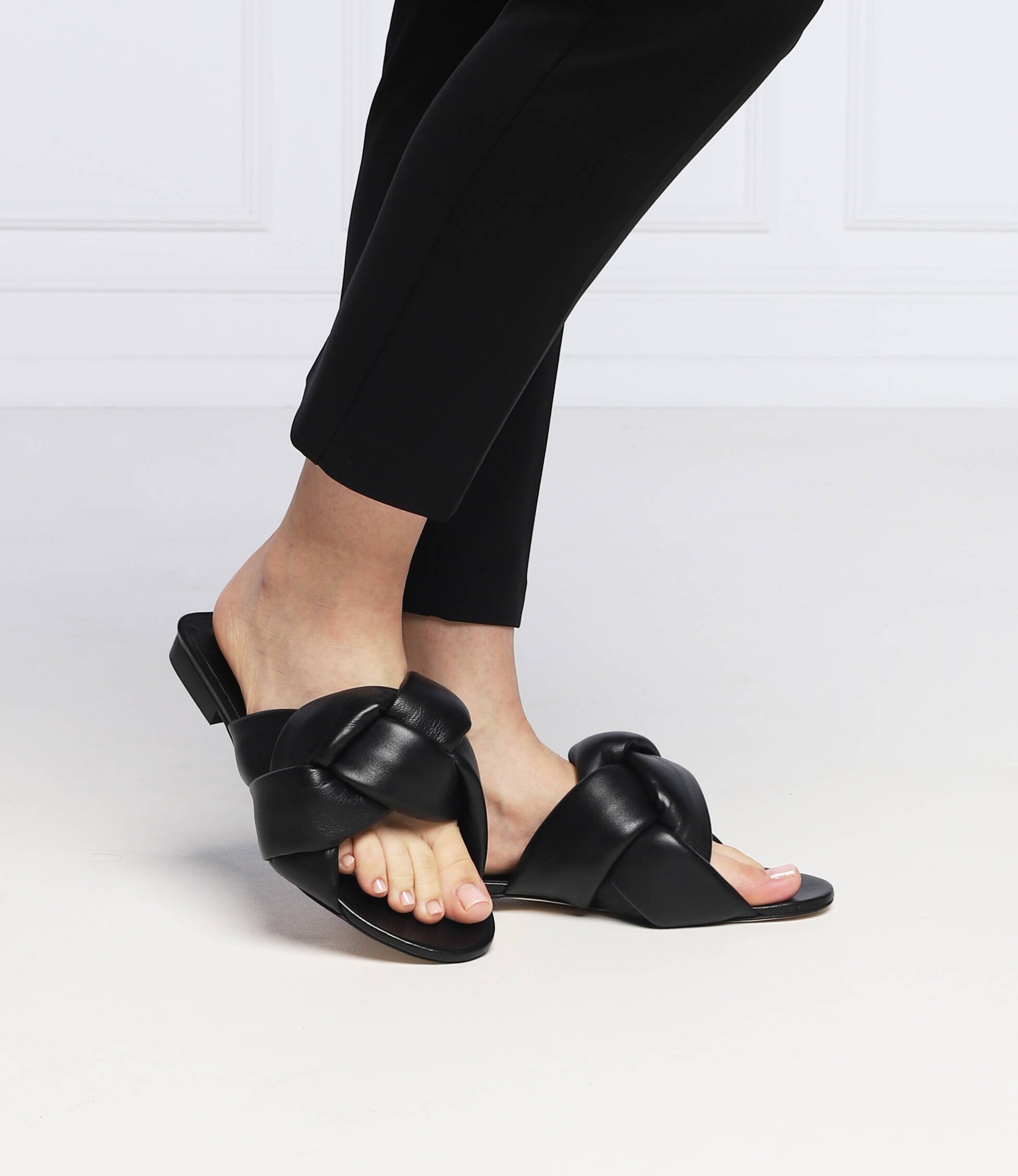 MSGM De piele șlapi Donna