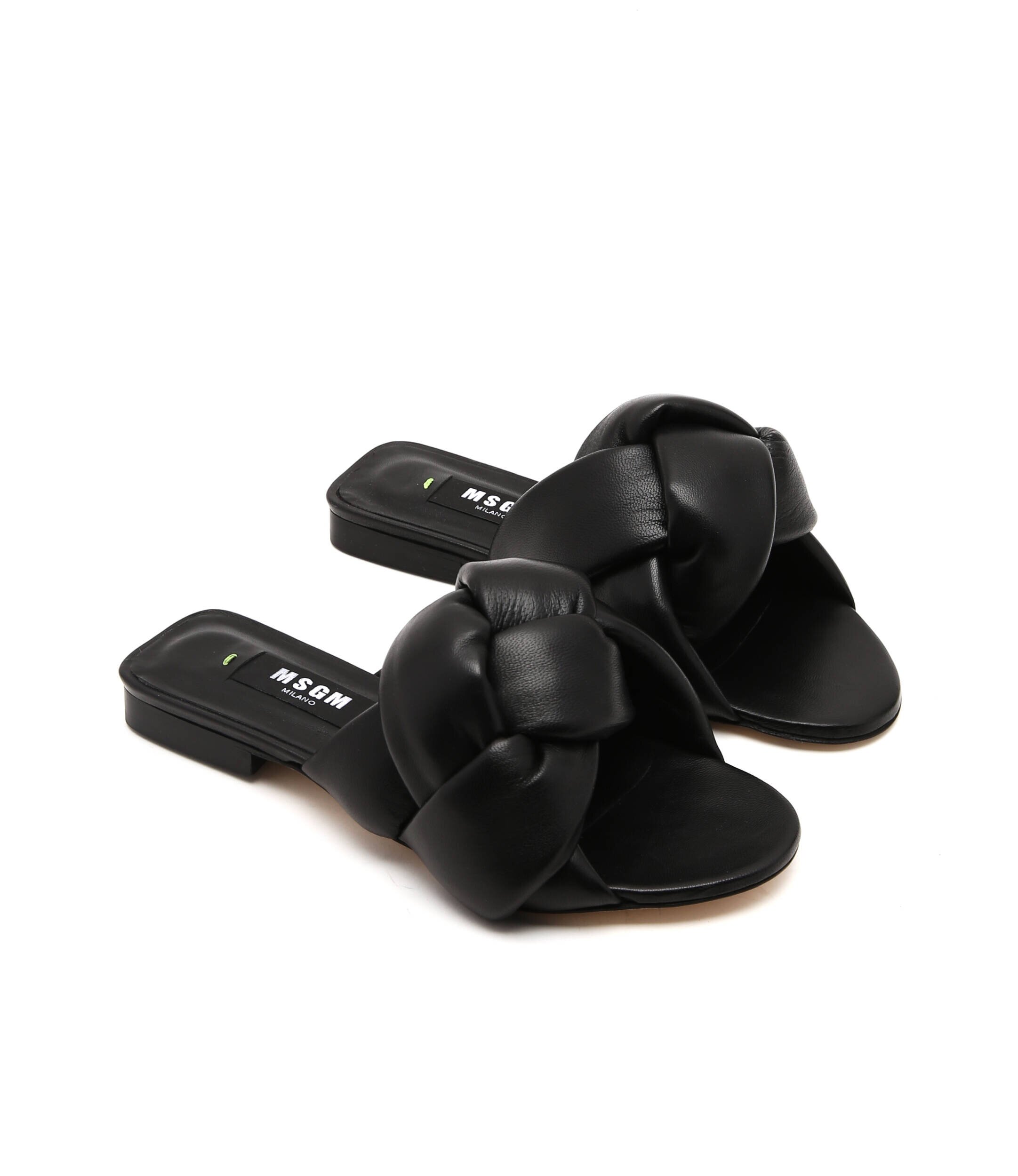 MSGM De piele șlapi Donna