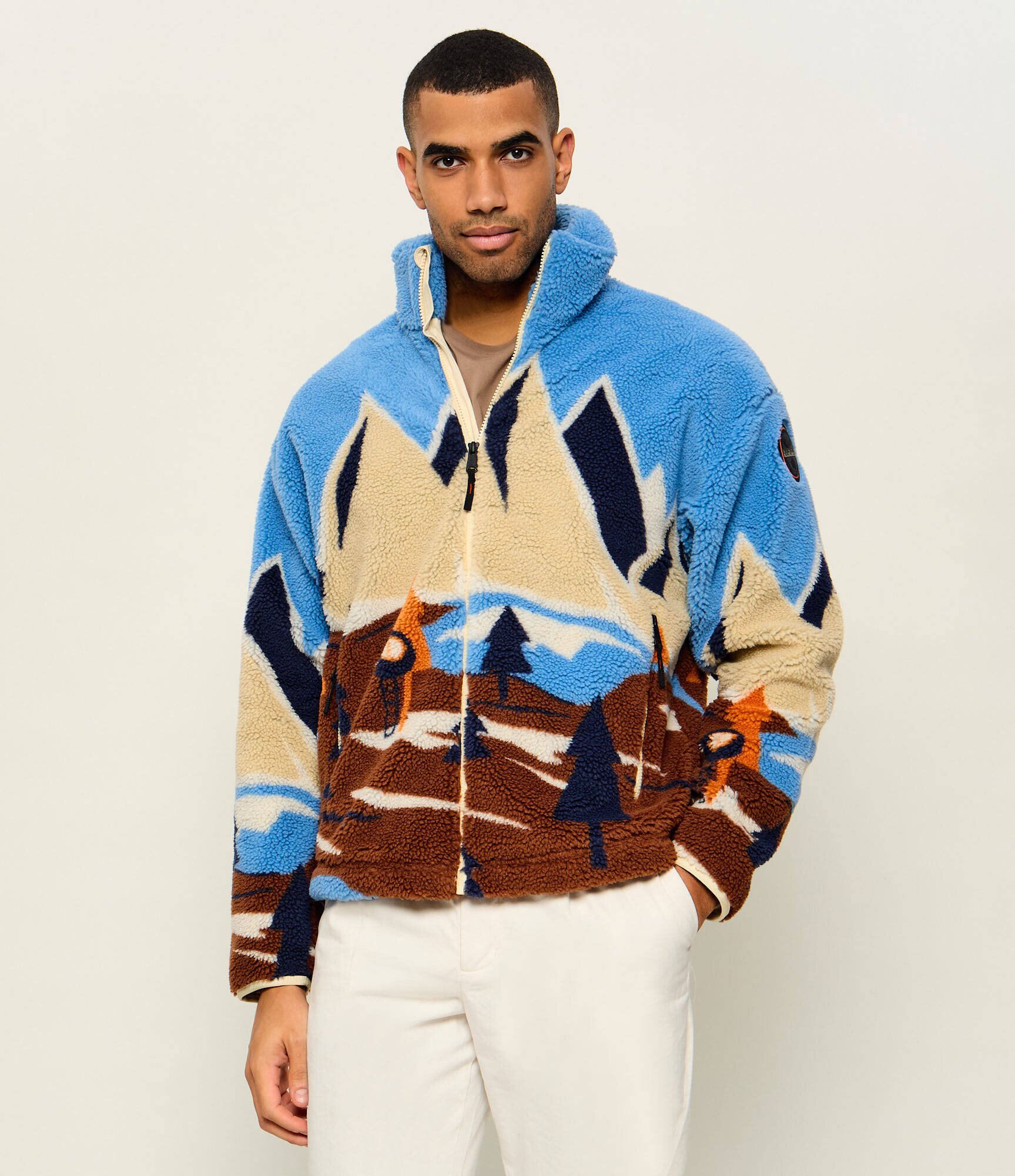 Napapijri Din fleece geacă T-Fleece FZ | Loose fit