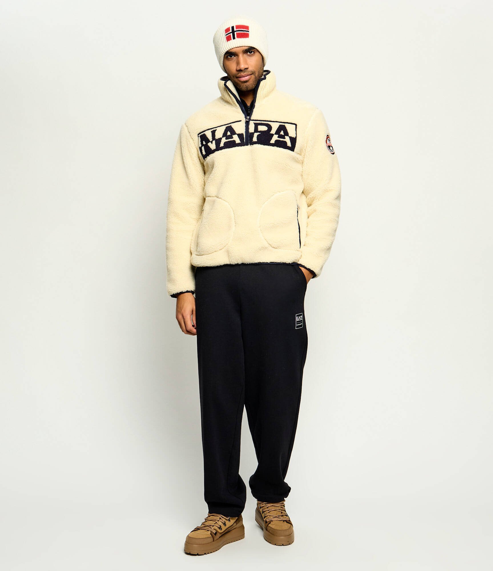 Napapijri Din fleece hanorac T-Archive Fleece Hz | Relaxed fit
