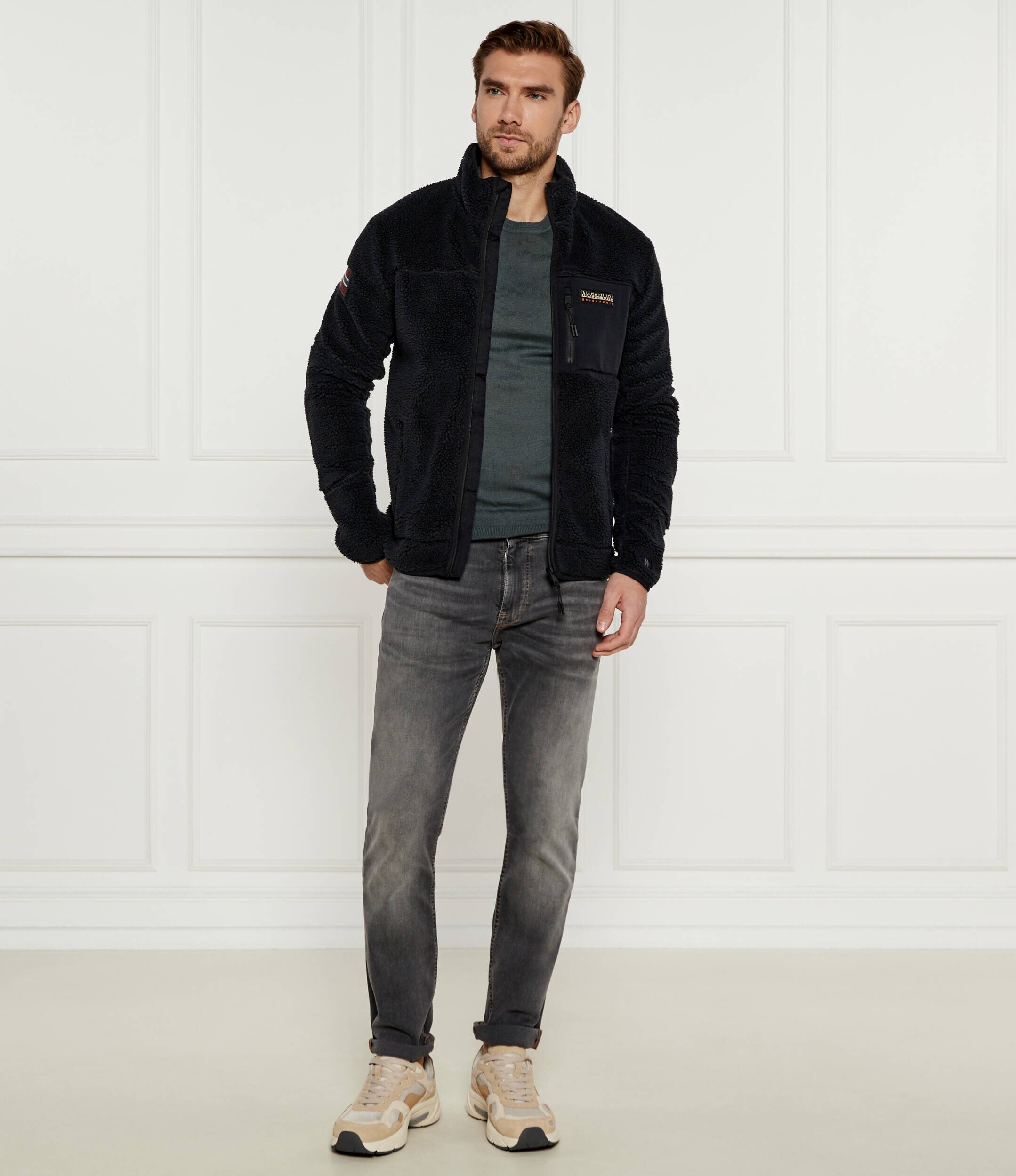 Napapijri Din fleece hanorac YUPIK FZ 3 | regular fit