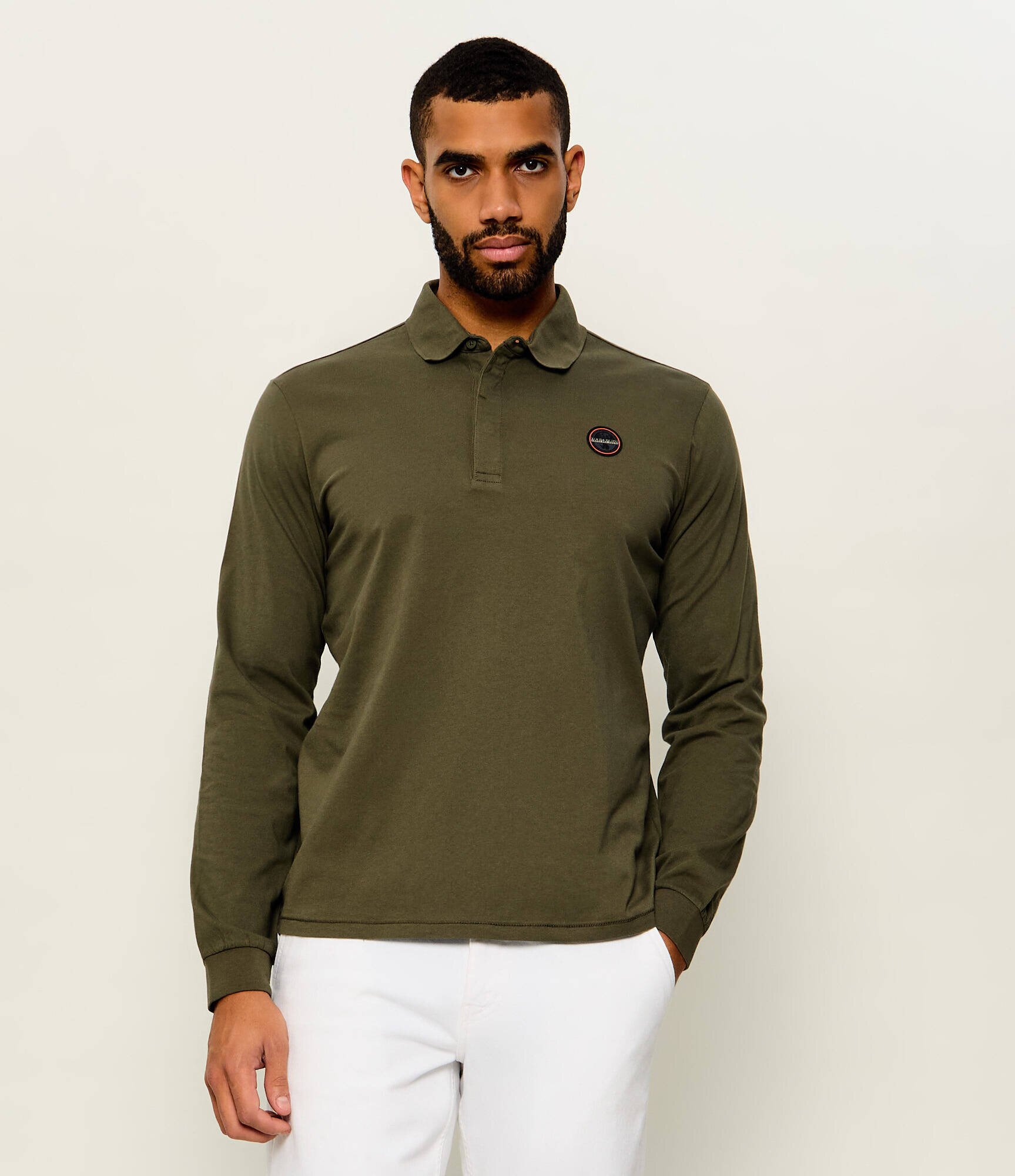 Napapijri Polo E-Badge Ls | Relaxed fit